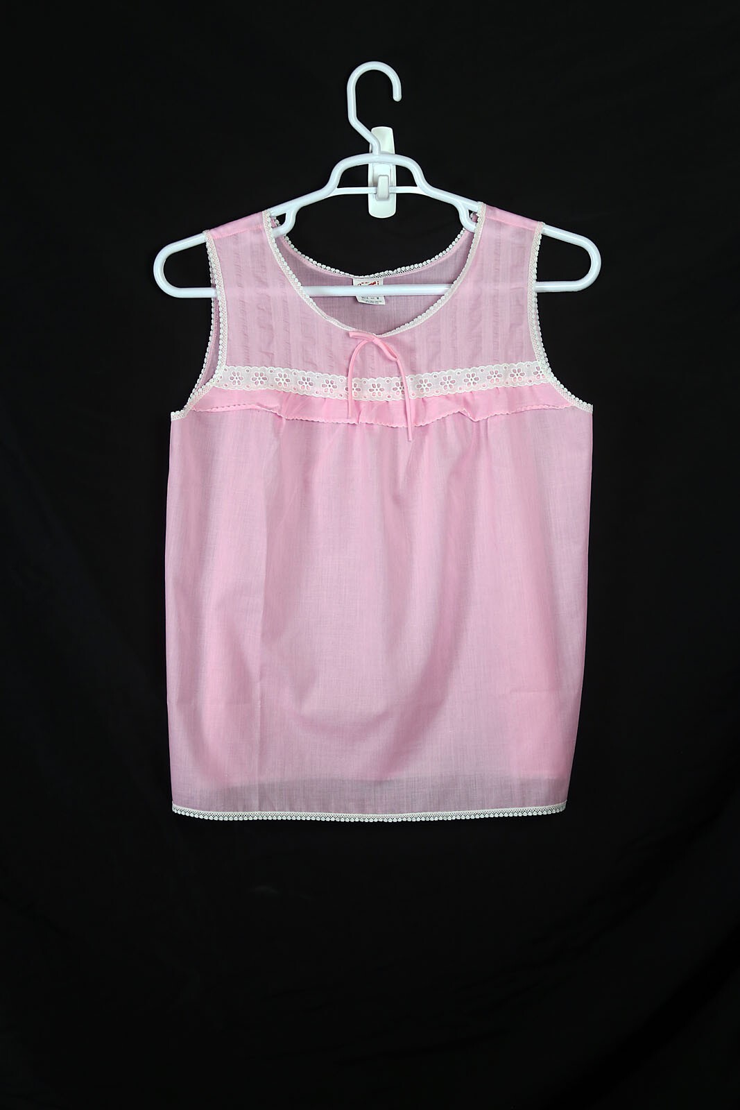 Vintage Women’s Sz M Babydoll Sheer Sleep Set Pink Stones Wear World of Fashion