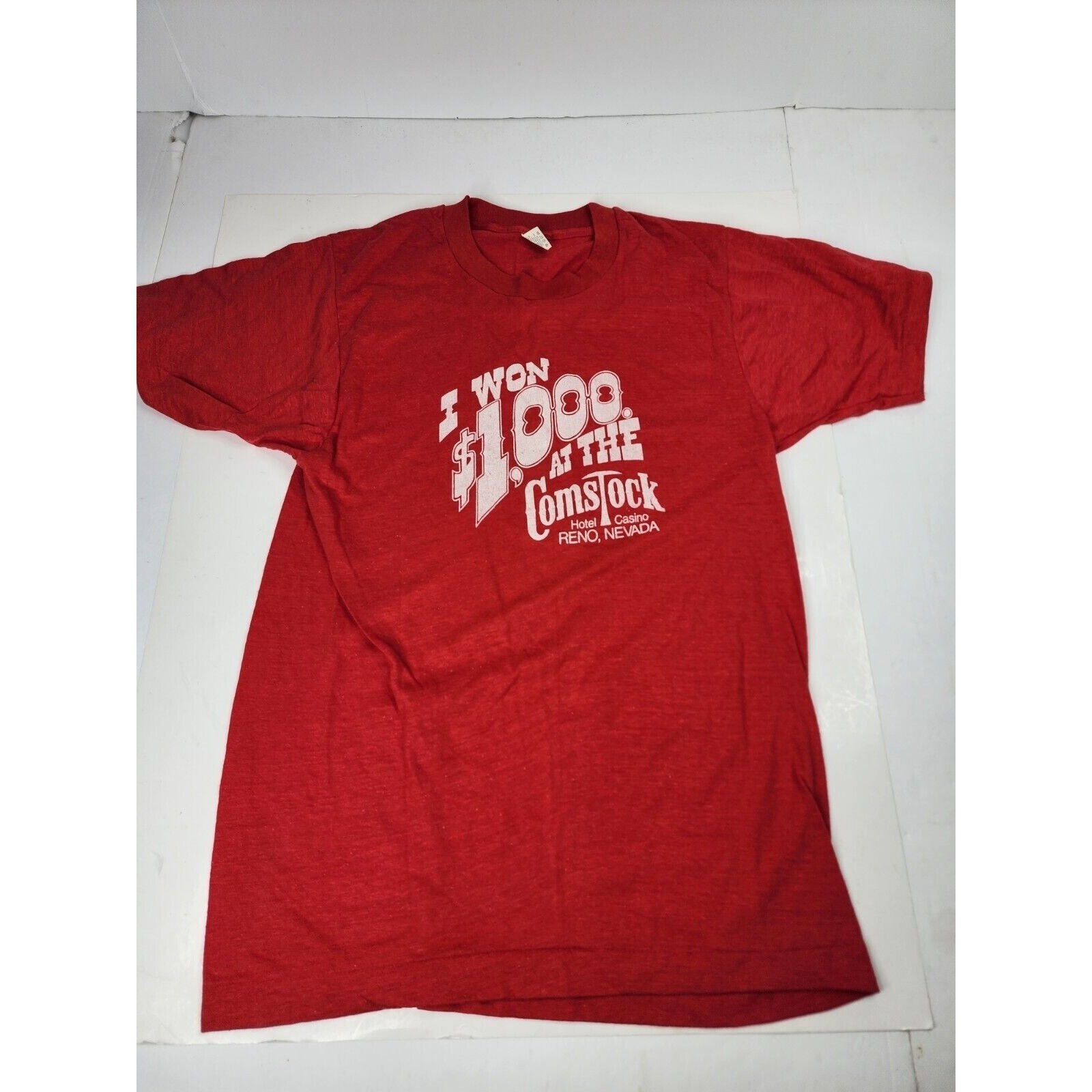 Vtg Screen Stars Comstock Hotel Casino Reno Nv. Women’s Shirt Size Medium 80s