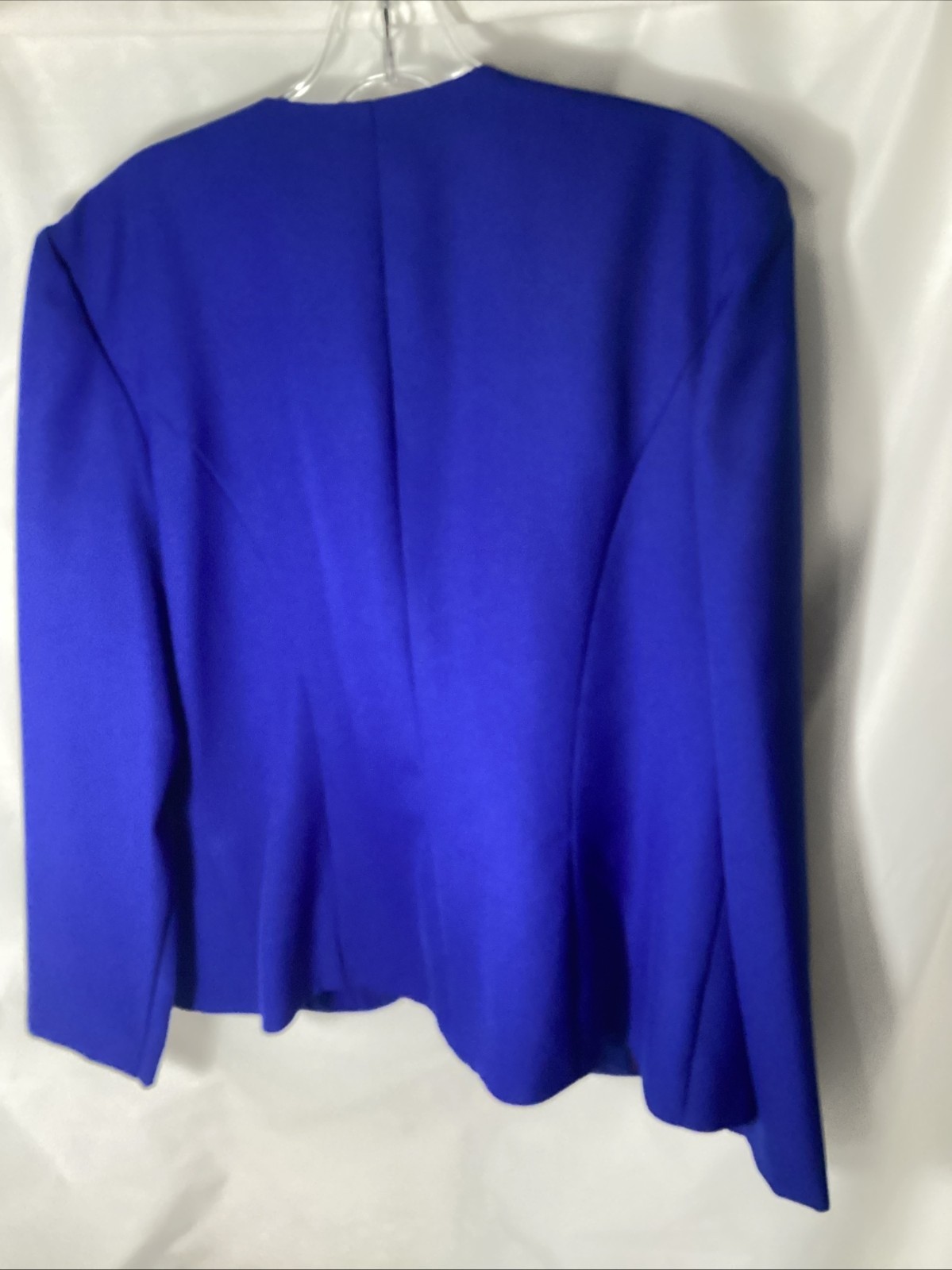 Vintage Nah Nah Collection Royal Blue Blazer Jacket 80s 90s Padded Shoulder