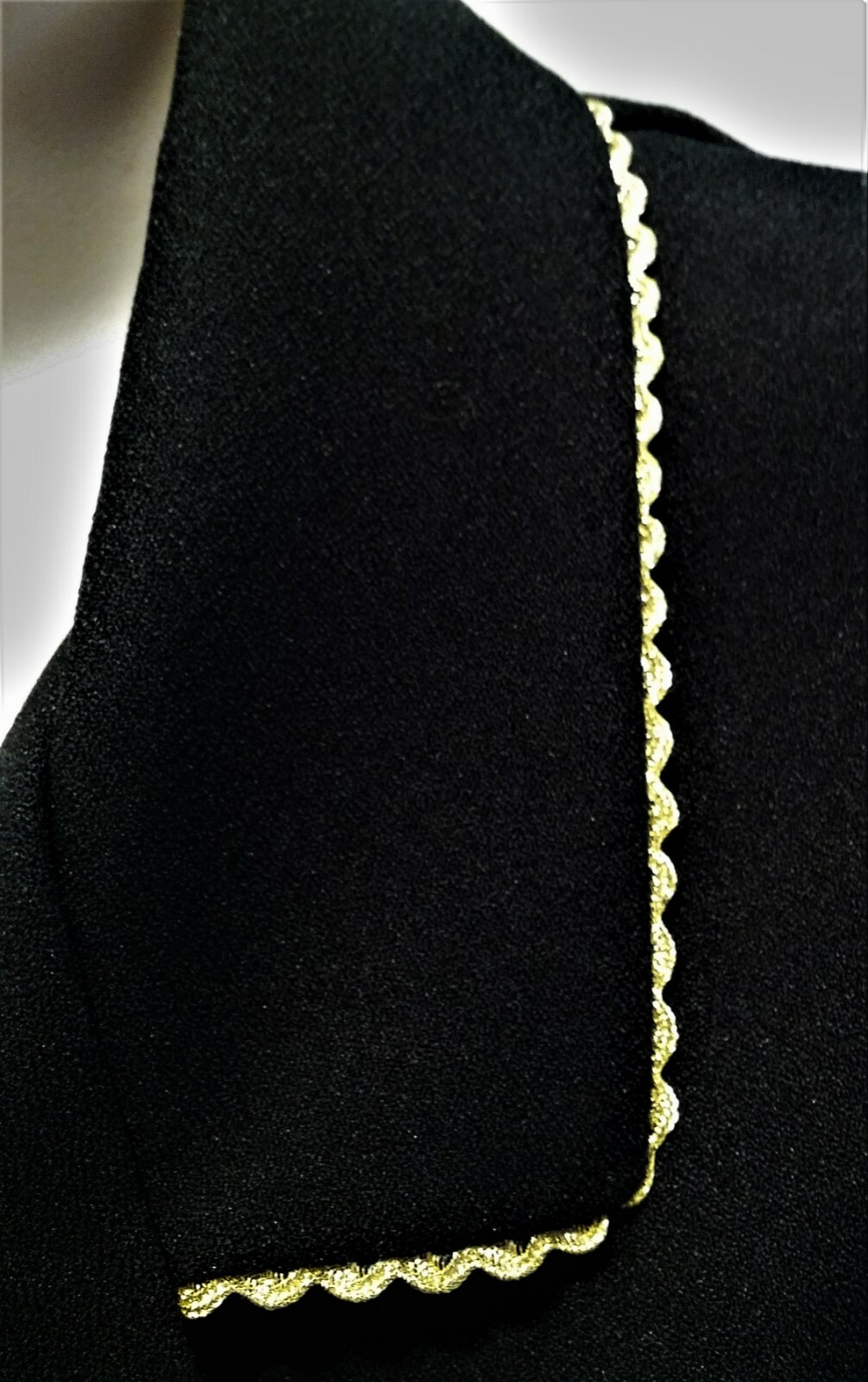 EUC Bedford Fair Black Military Themed Jacket w/Gold Braid Trim – Women’s Sz 14P