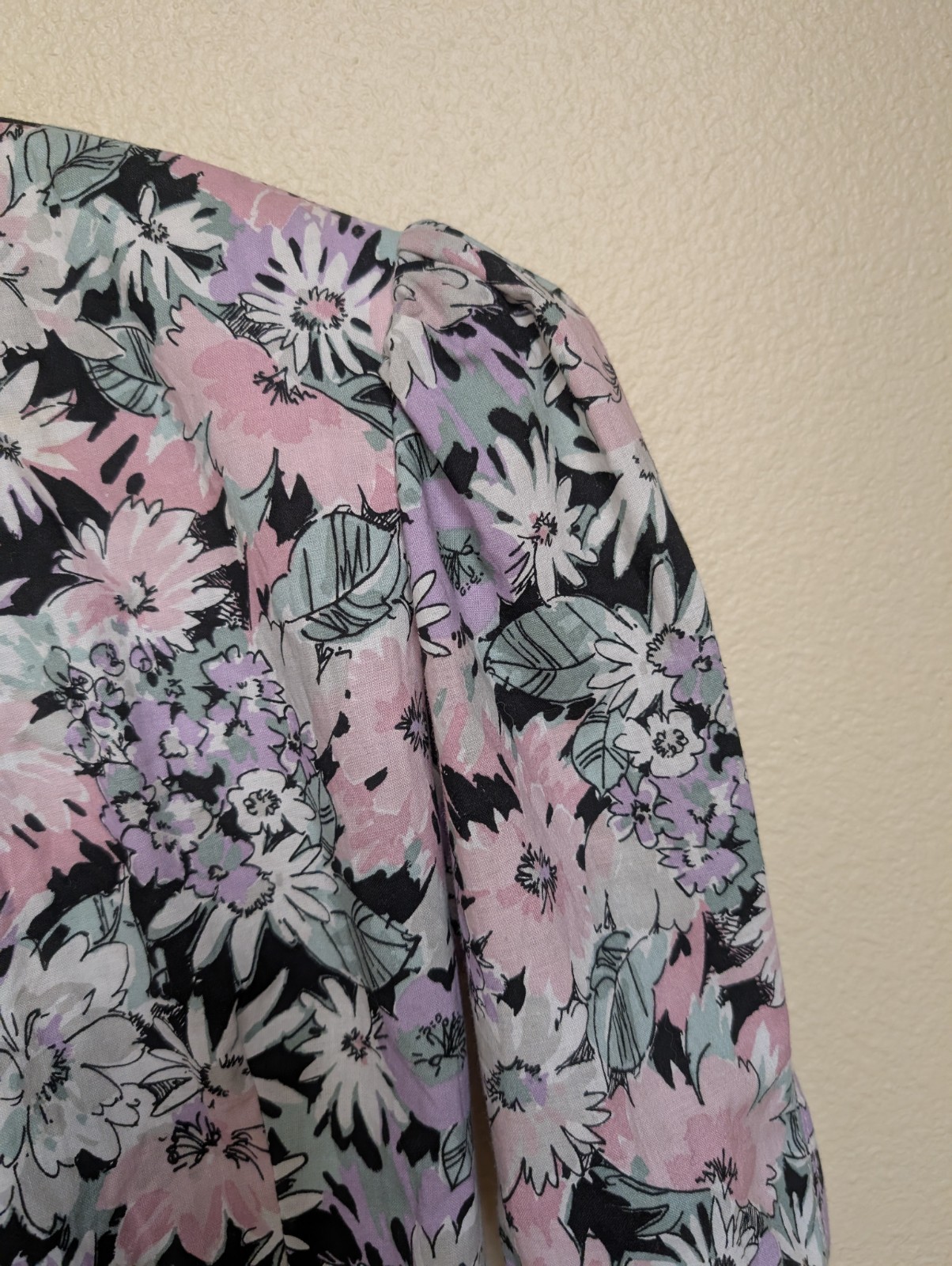 VTG Lang Originals Romantic Floral Sun Dress Jacket Sweat heart Neckline USA