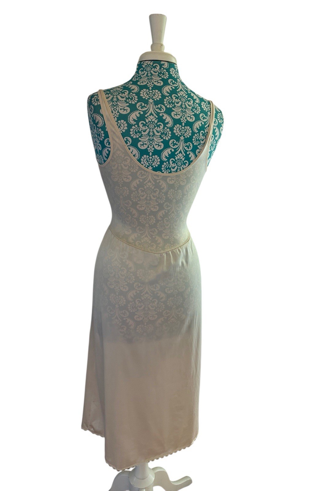 Vintage Warners Beige Nude Full Slip Dress 34 Elegant Ballerina Style Lingerie