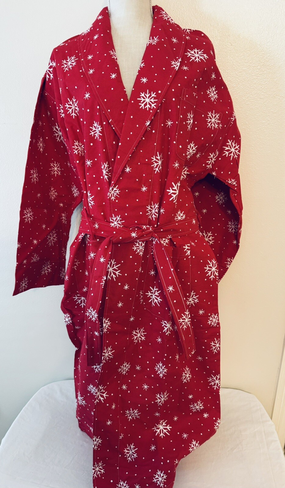 VTG 80’s Christmas The Company Store Pajama Robe Size Large Women