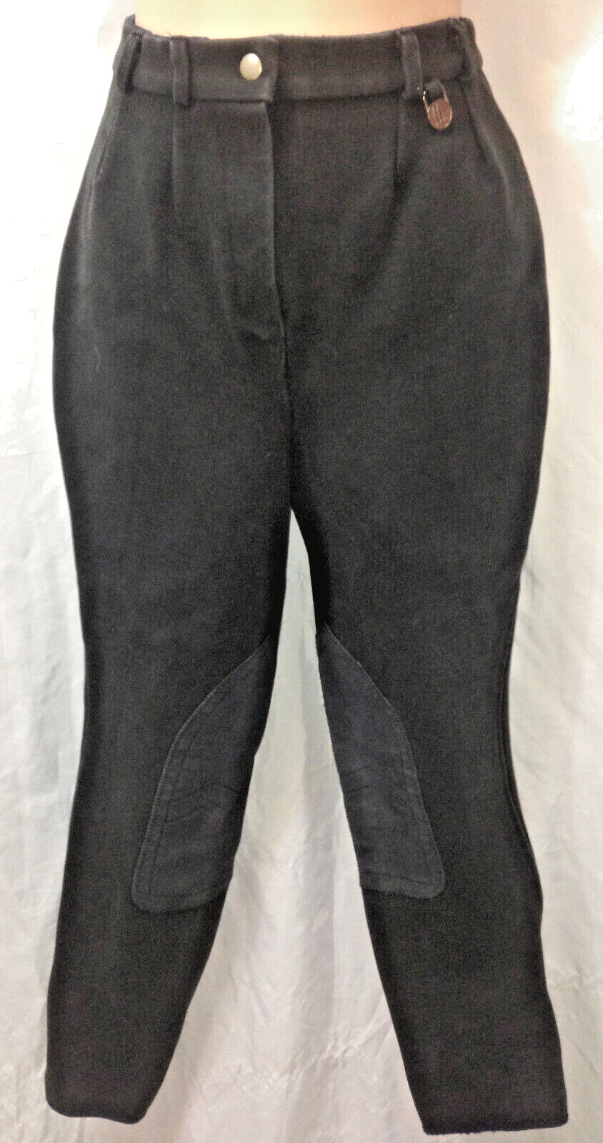 Vtg MILLER’s Riding Breeches Knee Patches 32L Dark Blue Equestrian Riding Pants