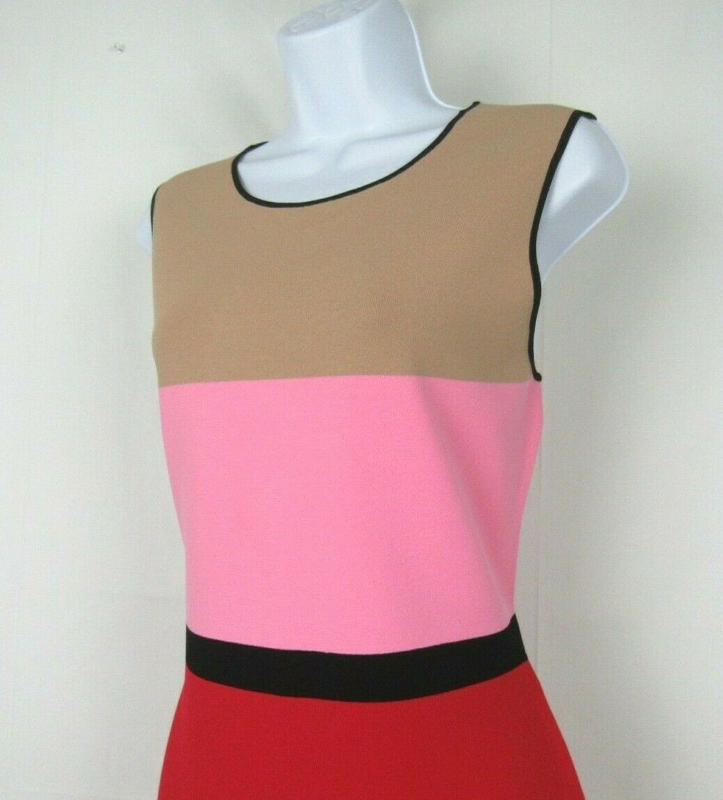 VTG 1990s 2000s DIANE VON FURSTENBERG SIZE LARGE COLOR BLOCK DRESS