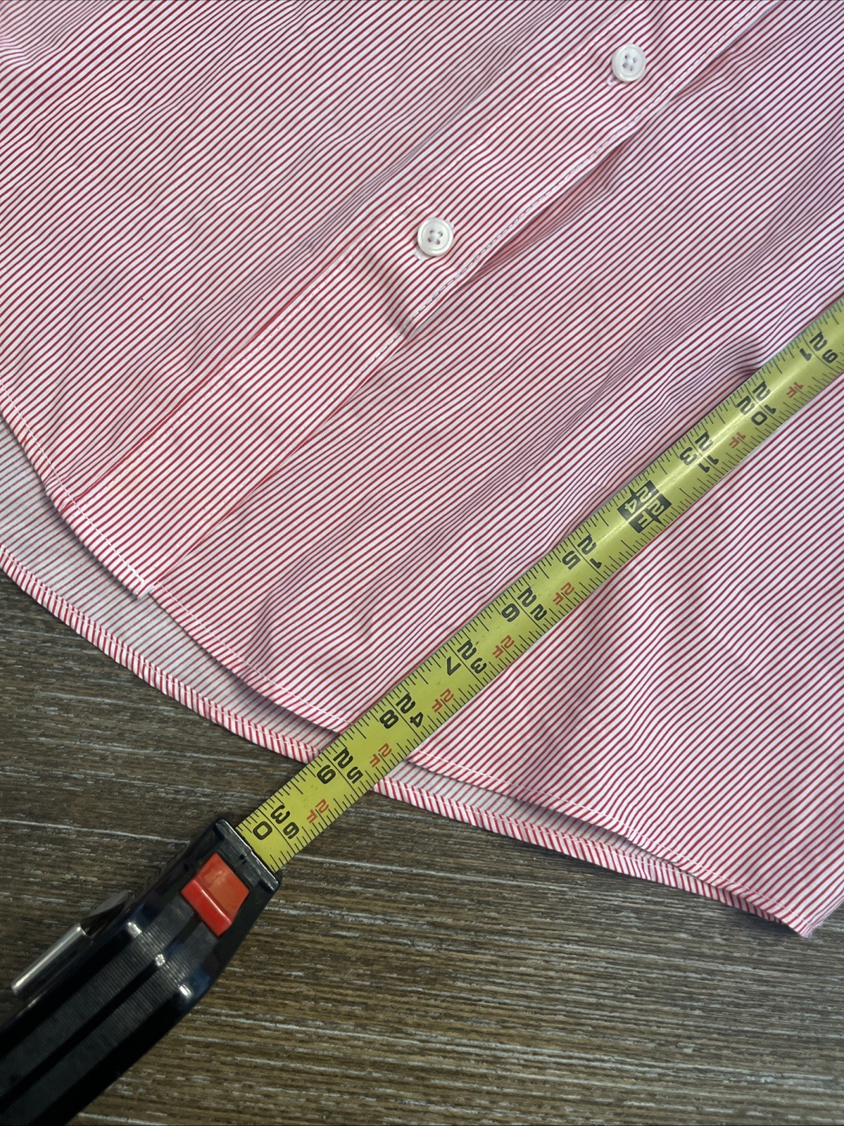 Las Olas Women’s S Striped Vintage Shirt Long Sleeve, Button Front.Lobster