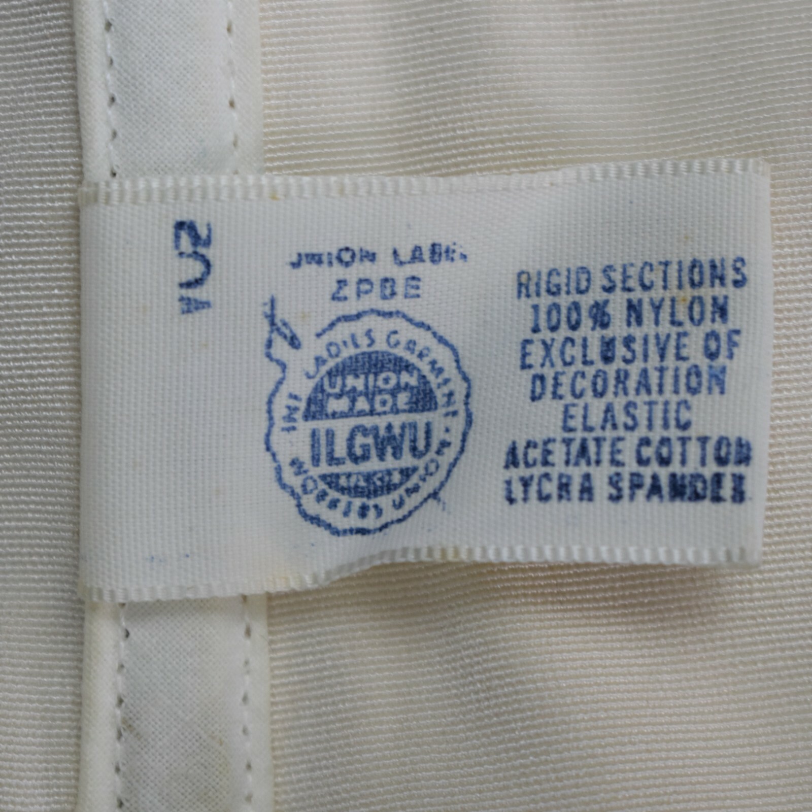 Vintage Angela Long Bra White Bustier 34B Style P570 with Original Box