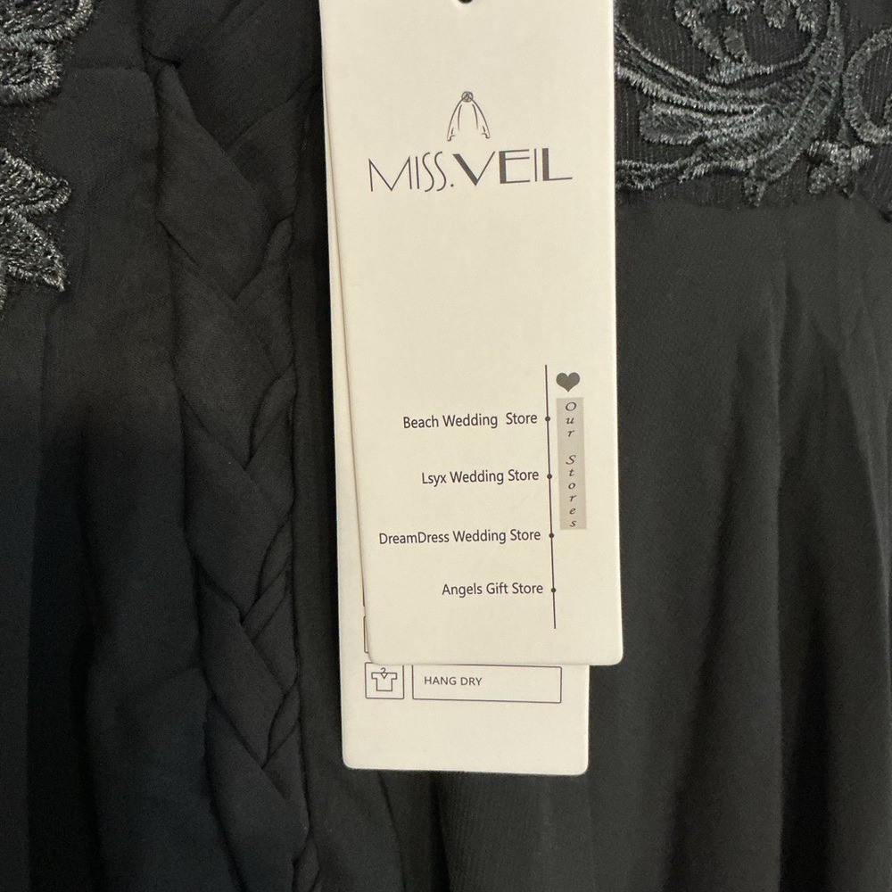 NWT Miss Veil Elegant Black Lace Dress size 16