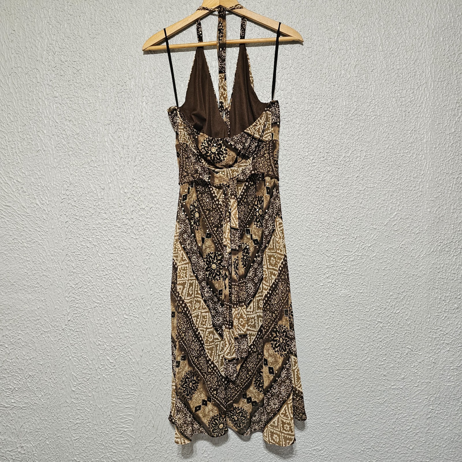 Vtg Babydoll Slip Dress Womens Size 12 Paisley Whimsigoth Fairy Grunge Y2k