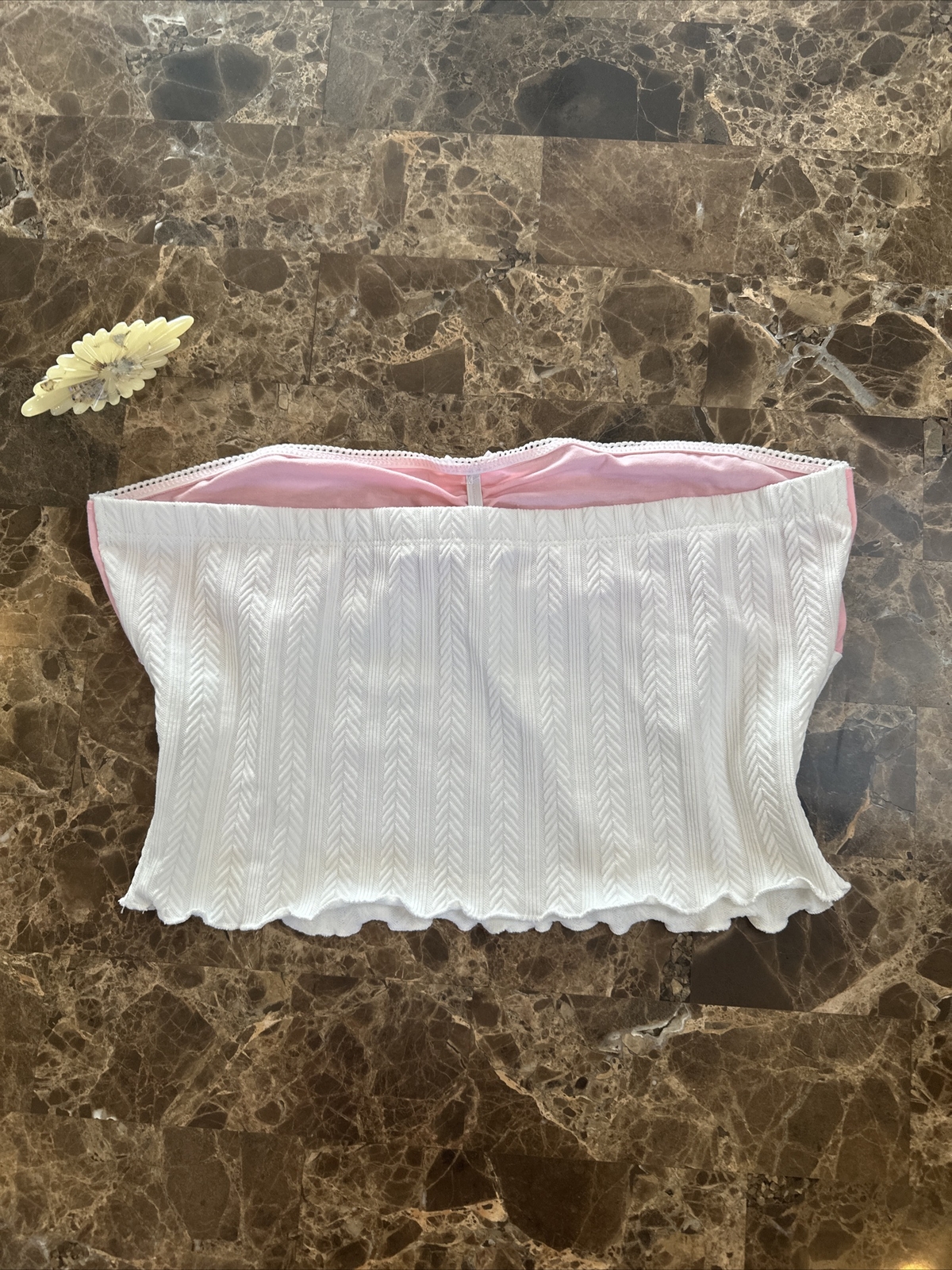 Bustier Corset Top Pink Fairy Goth Mesh “trashy” 00s Y2K Style Kawaii Cami Sz S