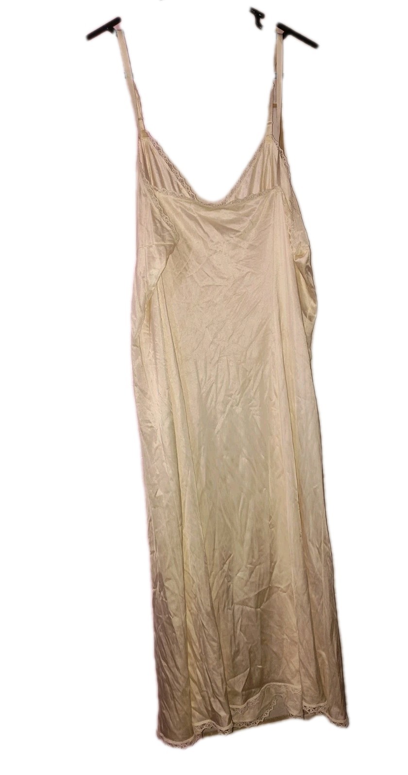 VANITY FAIR OffWhite Nylon Full Slip Lace Size Large 40
