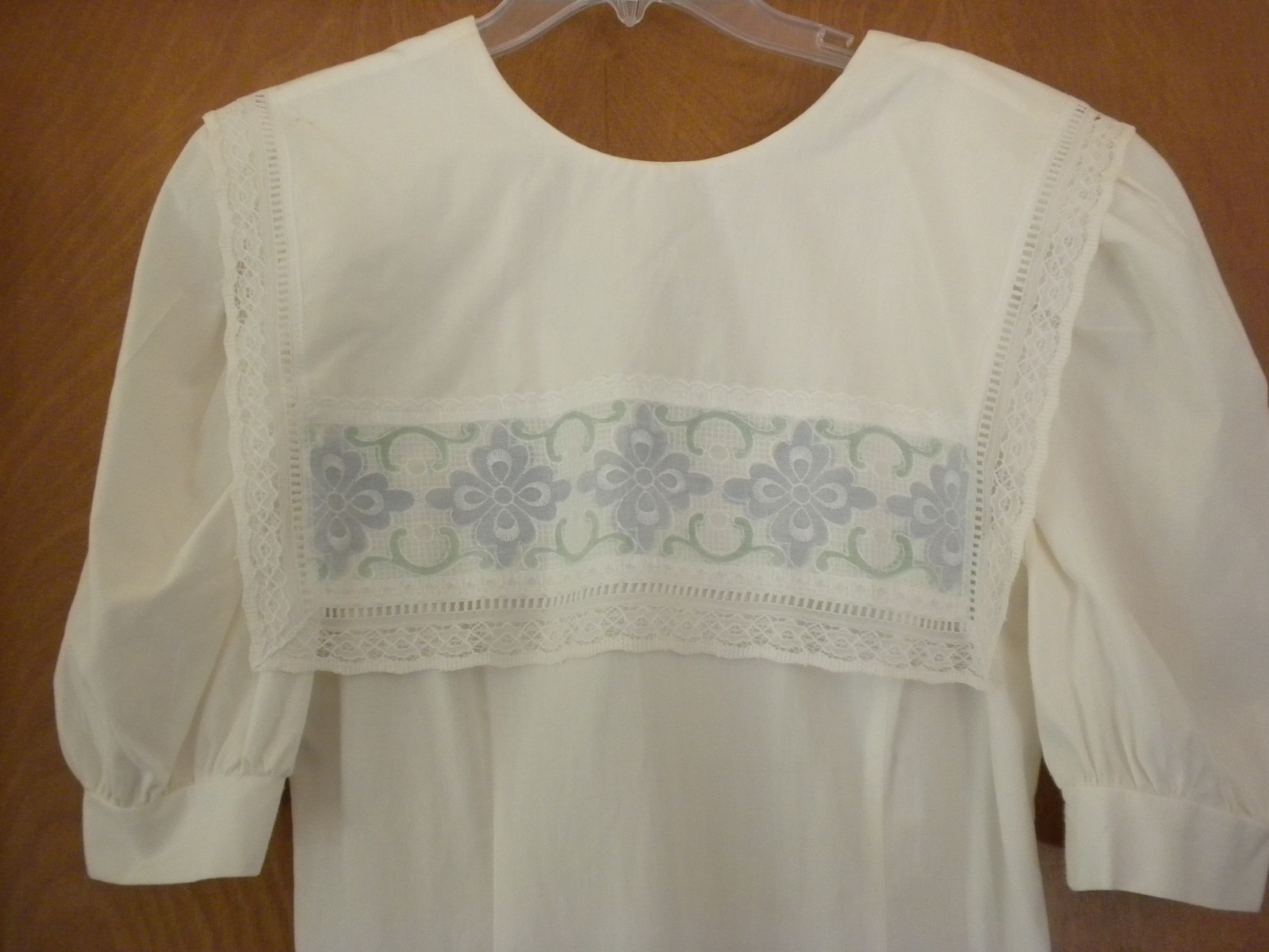 VTG Gunne Sax Sailor White Collar Dress Prairie Cottage 11 Jessica McClintock