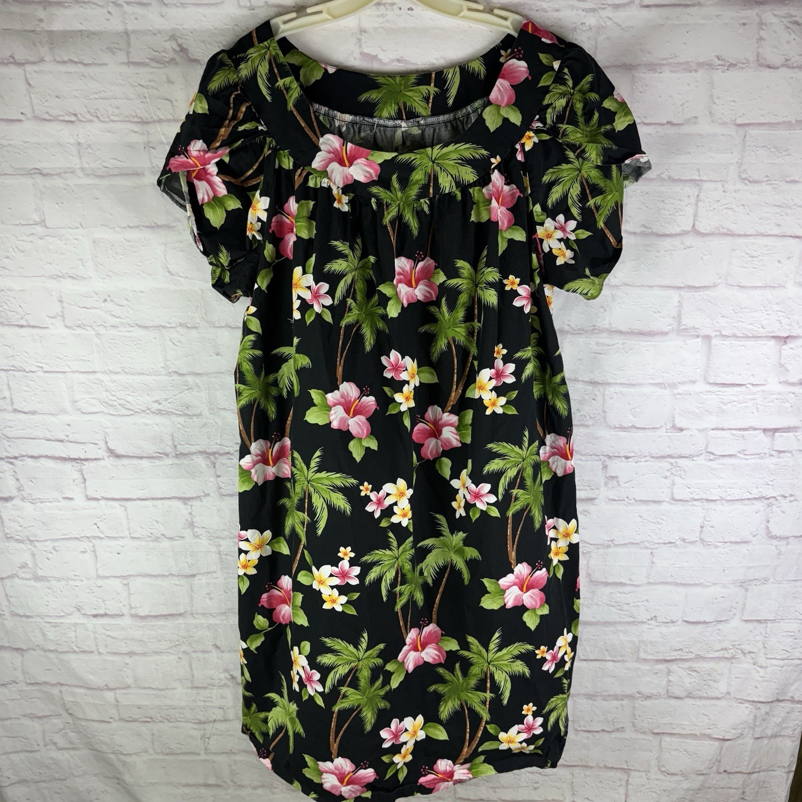 Vintage Shannon Marie Hawaiian Dress Muumuu Lounge Dress Size Women’s 3XL 3X