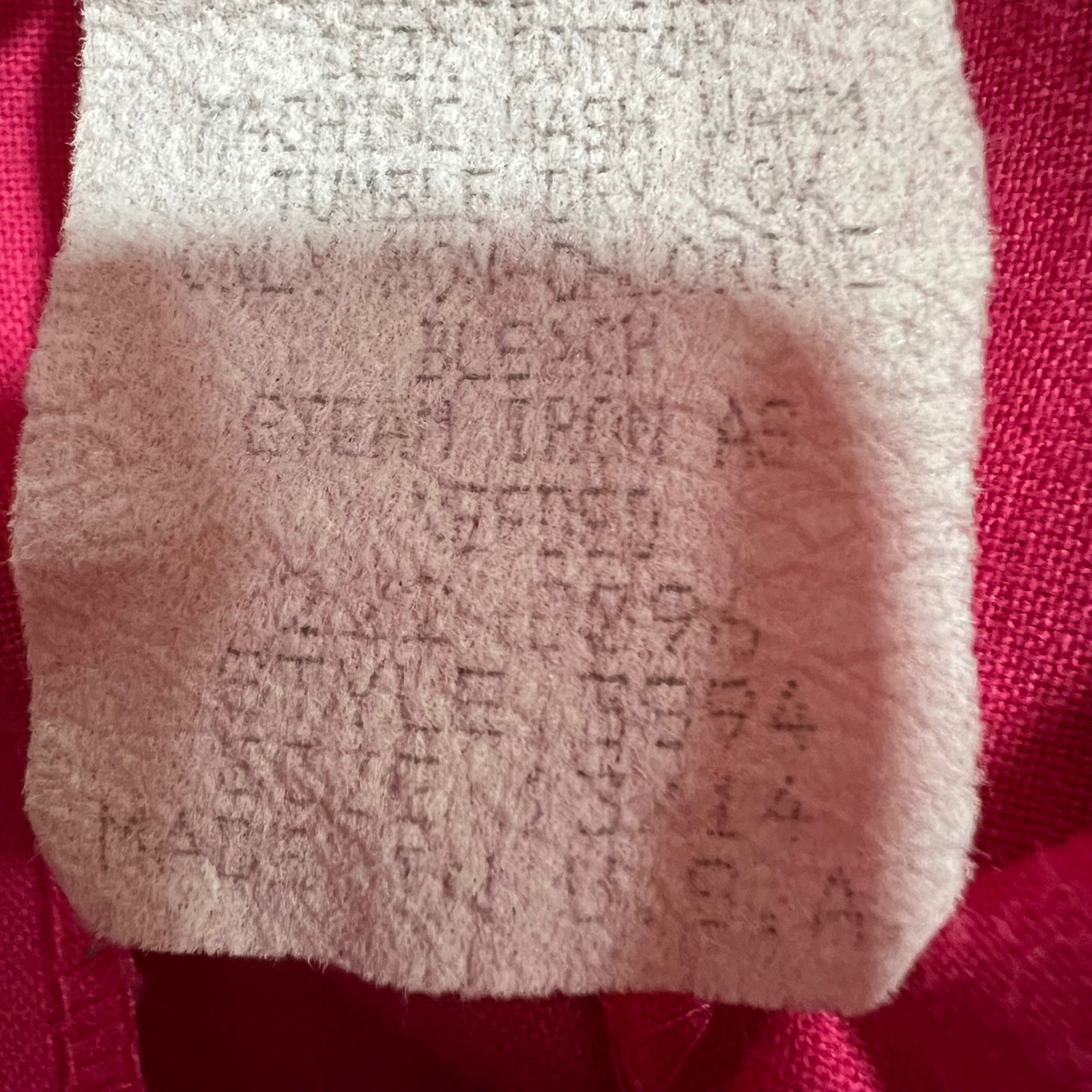 Vintage Impromptu Pink Cotton Midi Dress Eyelet Sleeve Open Back Size 14