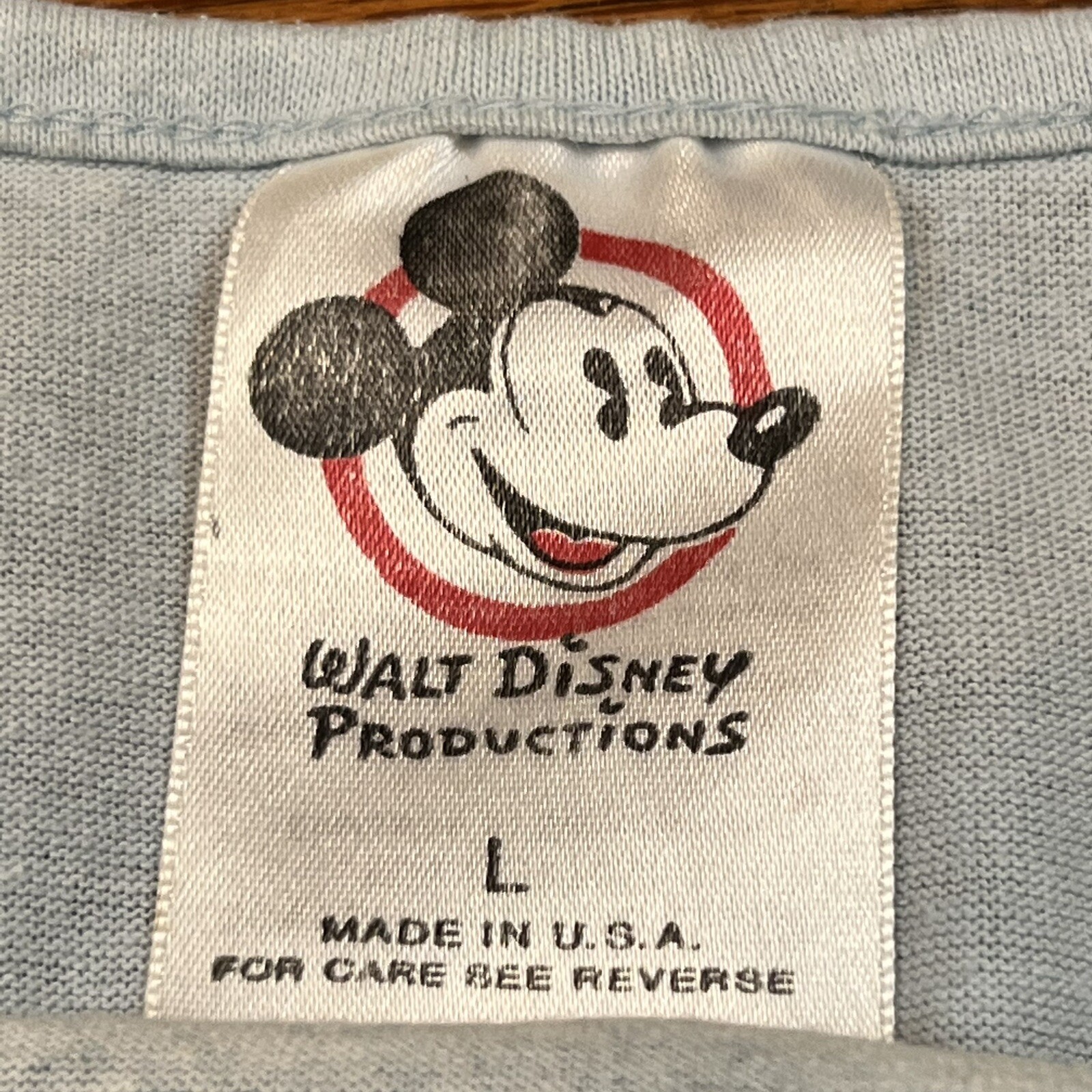 Vintage Disney Donald Duck Sleeveless Cap Swim Cover Up Shirt Made in USA LARGE