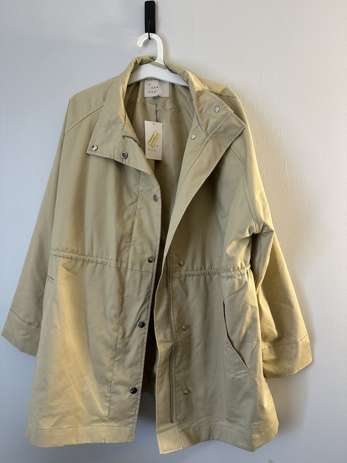 A New Day Women’s Beige Fashion Trench Jacket Size XL