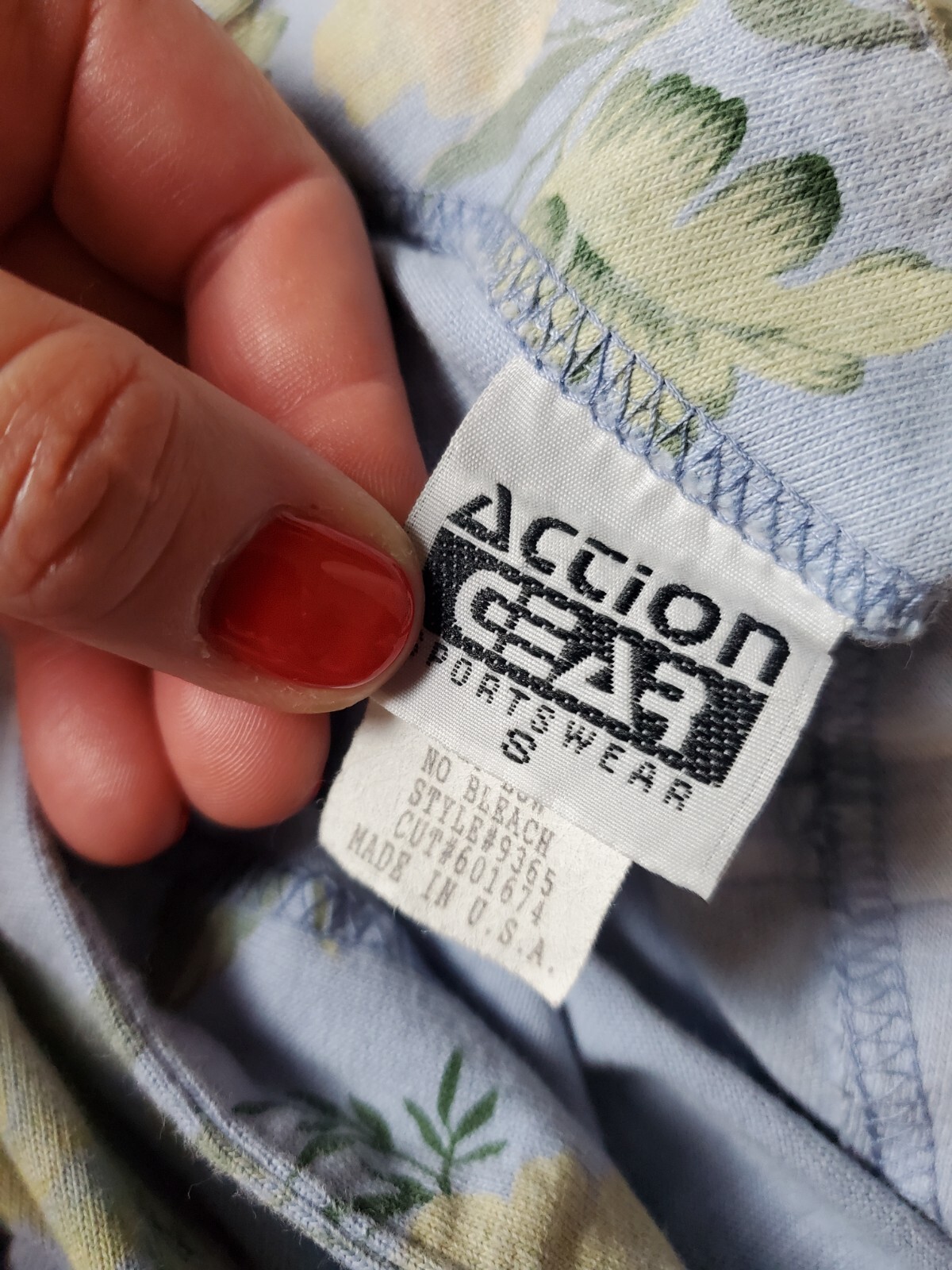 Action Gear Vintage 90s Dress Womens Small Floral Maxi USA Prairie Cottagecore