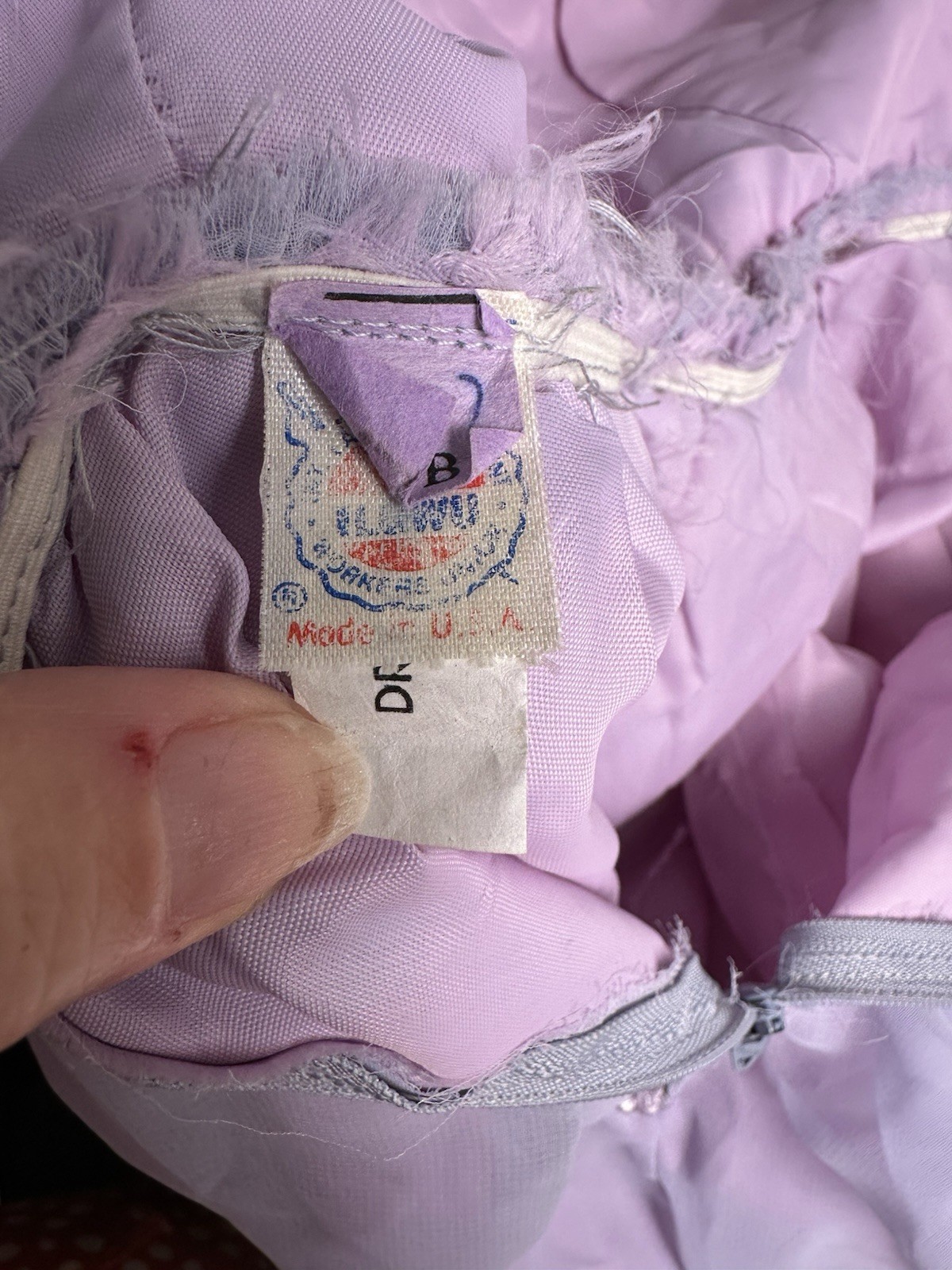 Vintage Noel Sophisticates Light Purple Lilac Prairie Lace Dress