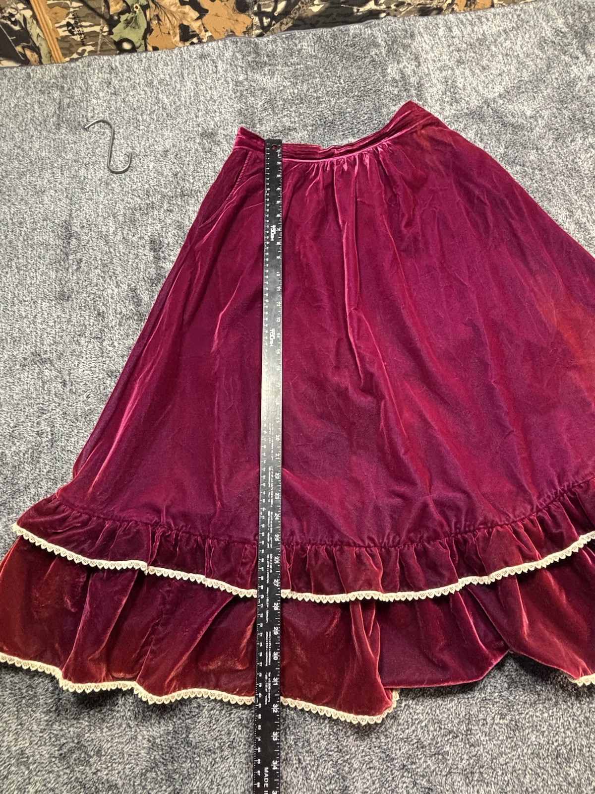 VTG 80s Miss Rodeo America Pageant Velvet 2 Piece Set Dress Jacket Set 13/14