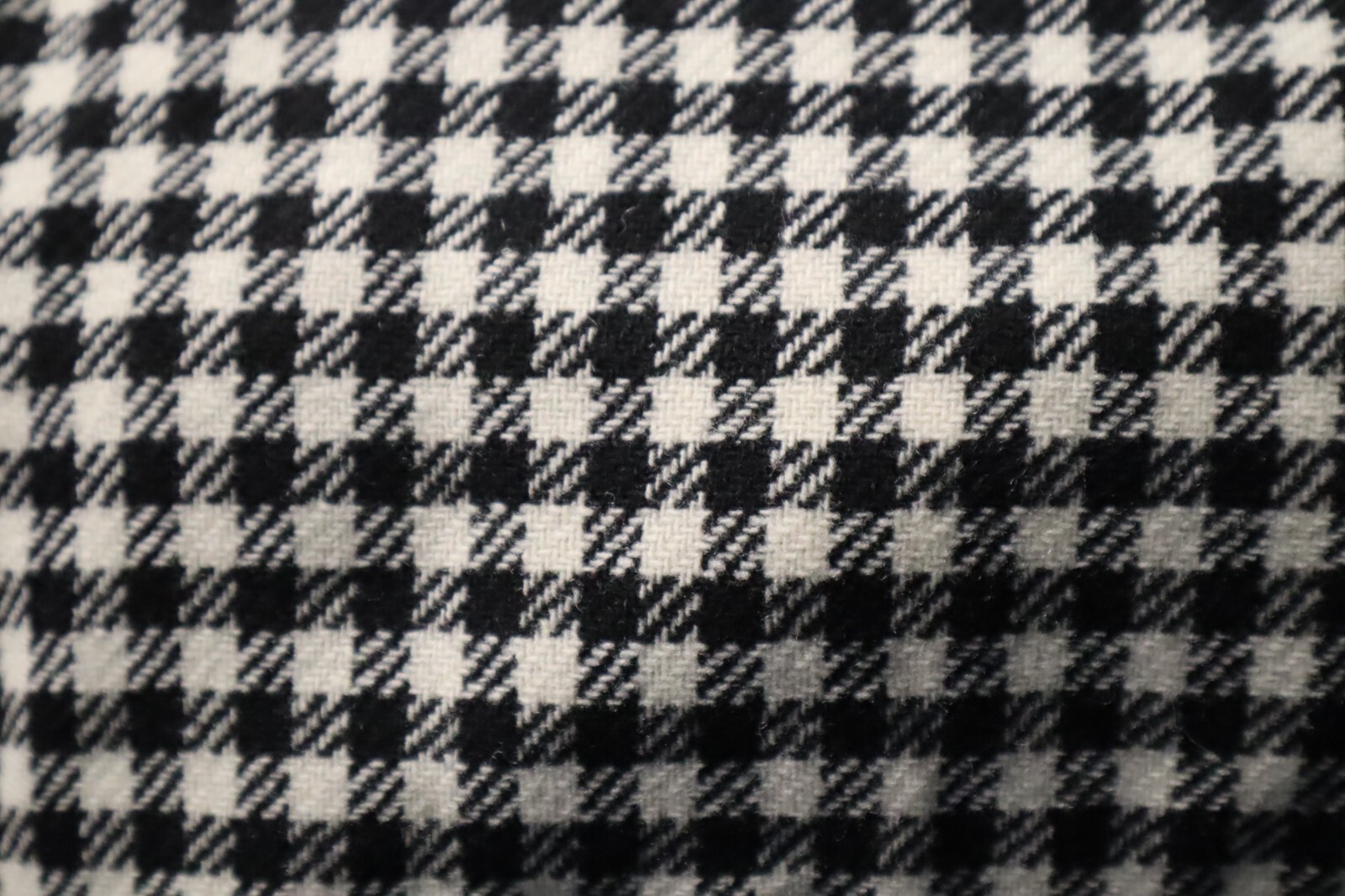 Vintage 1960s 70s PENNEY’S 100% wool black white checkered dress size 11 (NWD)