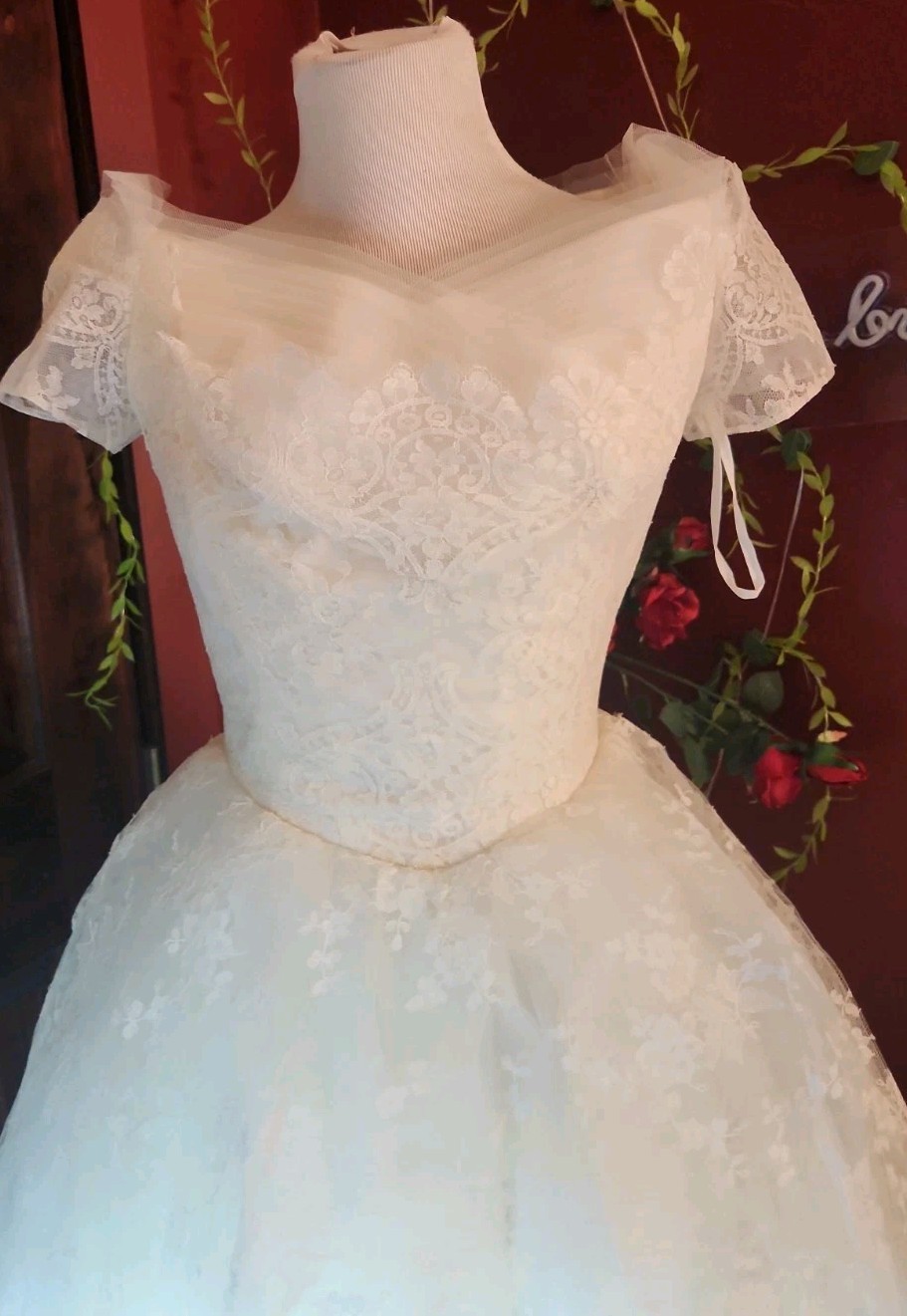 VTG 1950s Cahill Beverly Hills Dress & Veil Set