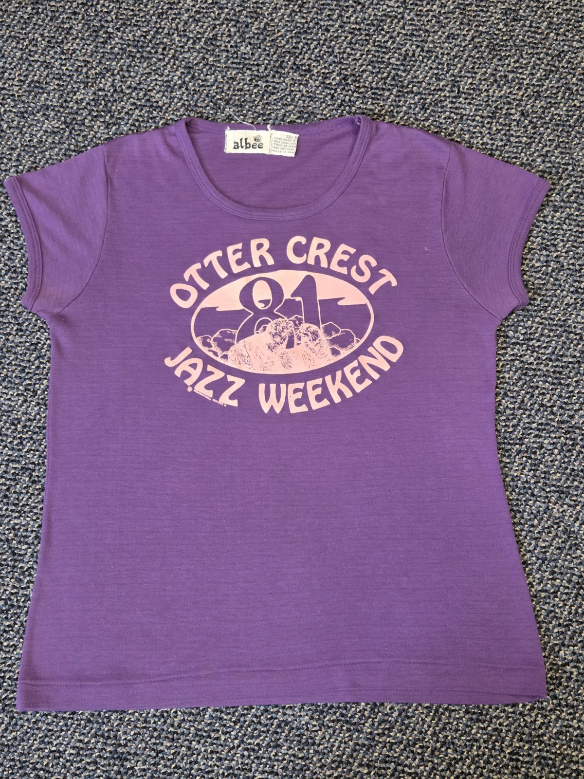 Vintage Jazz Shirt Otter Crest Jazz Weekend 1981 Small Band Music