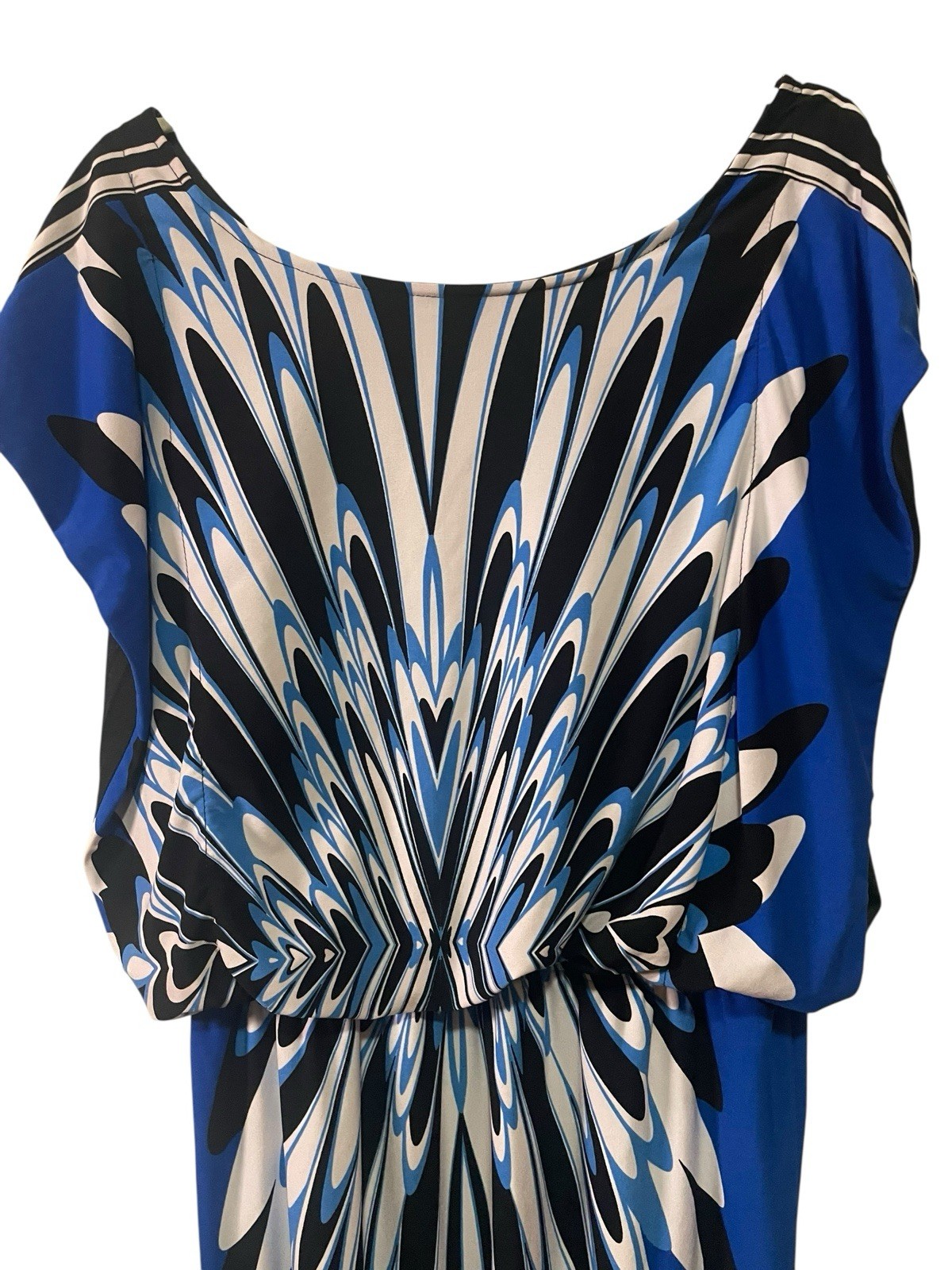 Vintage Pride and Joy Size 16 blue patterned Dress Coquette