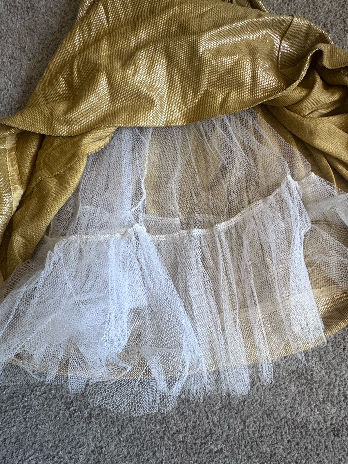 Vintage 1960s Metallic Gold Lurex Cocktail Party Dress – Cut-Out Bow Back S/M