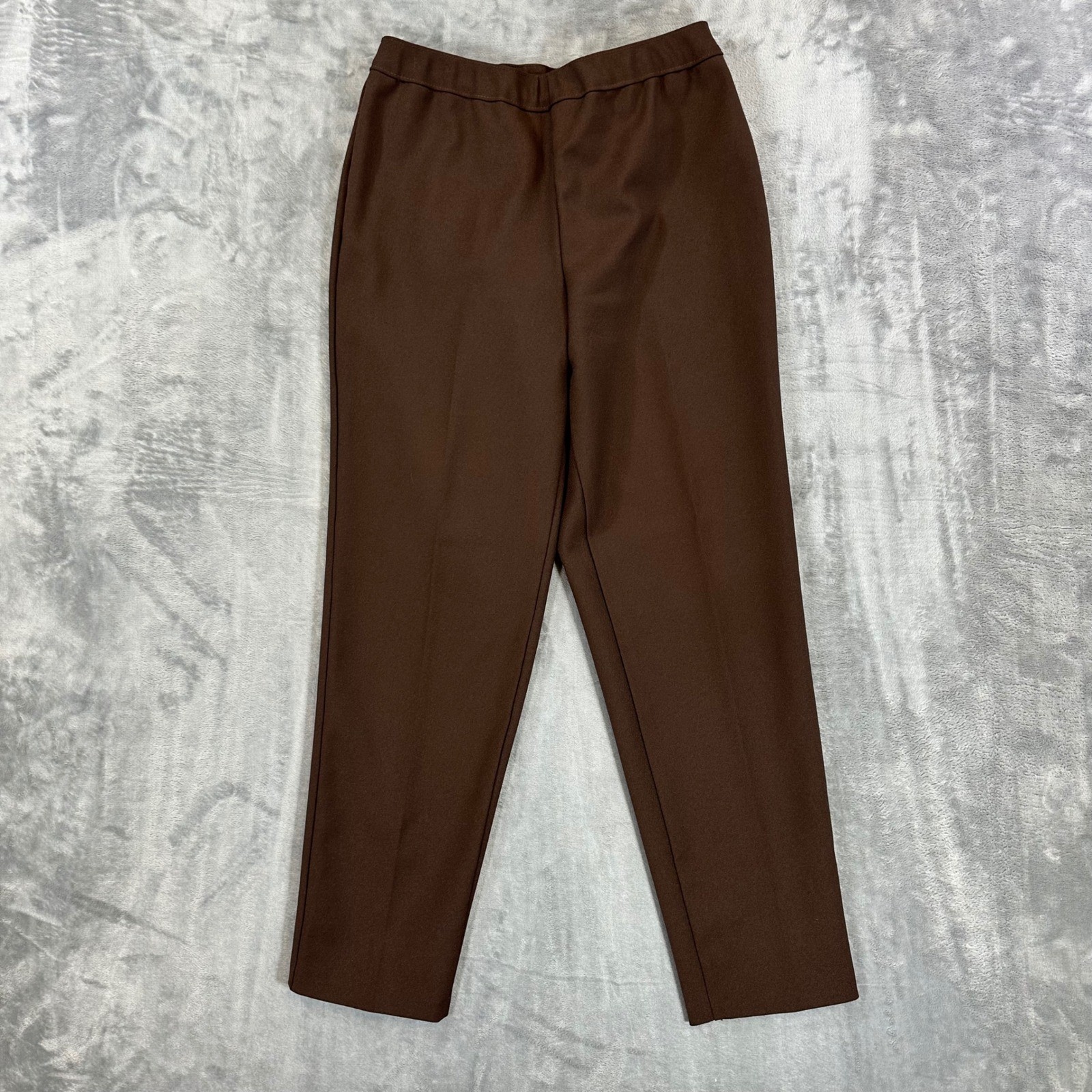 Vintage Levi’s Bend Over Pants Women’s Size 10P Brown Pull On Straight Trousers