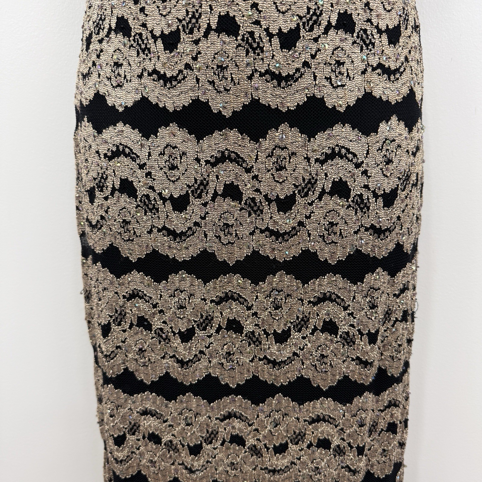 VTG 90s Cache Whimsigoth Dress Womens 4 Sequins Lace Fairy Grunge Maxi Event