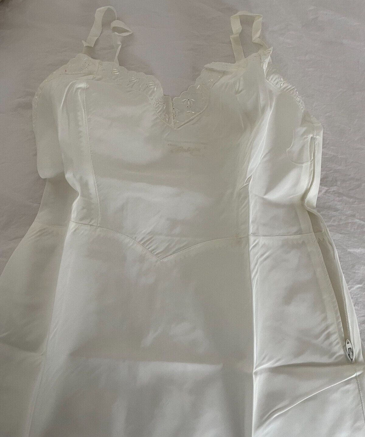 Vintage Retro Ariel Barbizon Tafredda Full Length Off White Slip