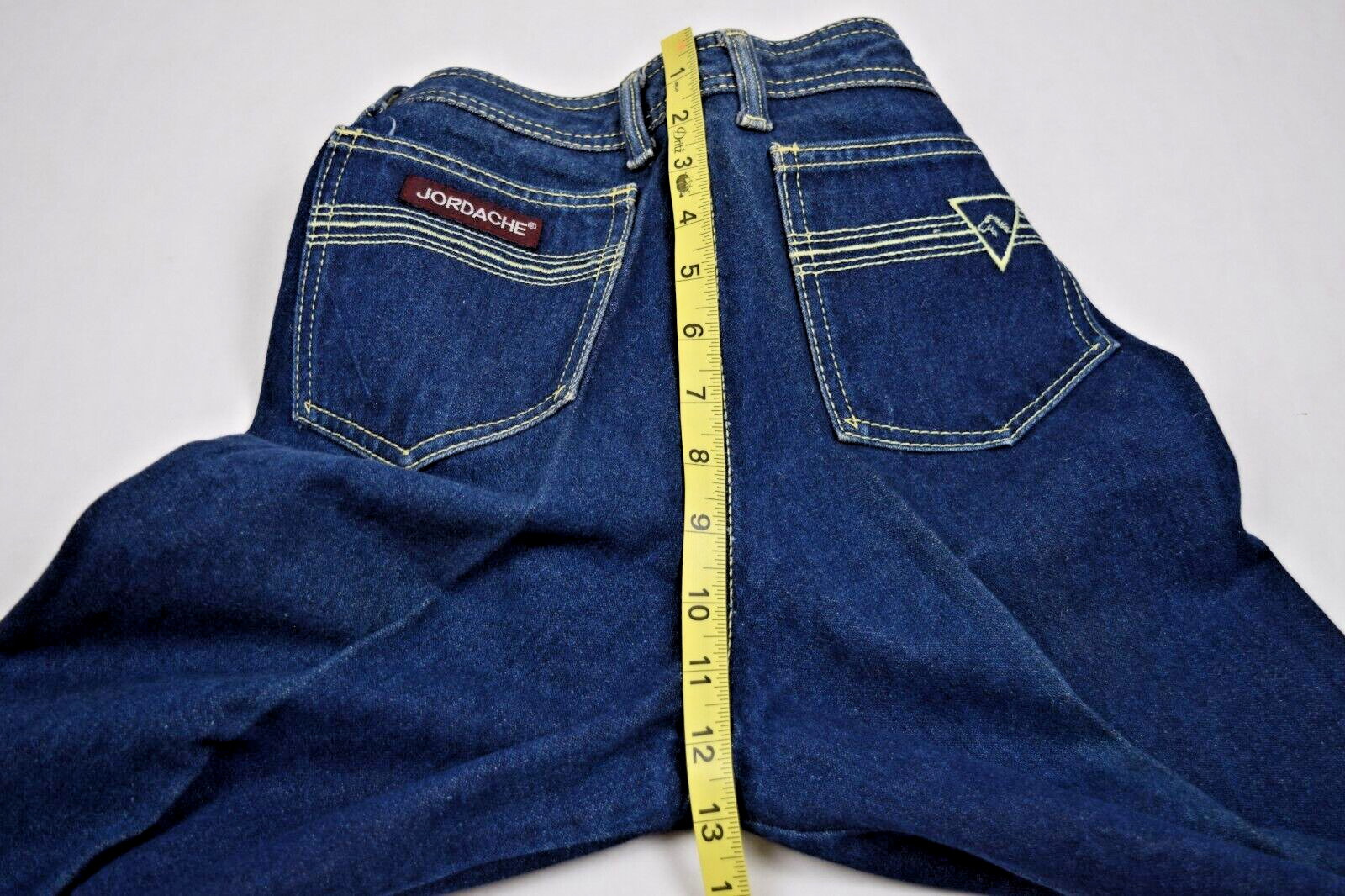 Vintage Jordache Jeans Horsehead Size 26 x 31 70s Indigo White Stitch High Waist