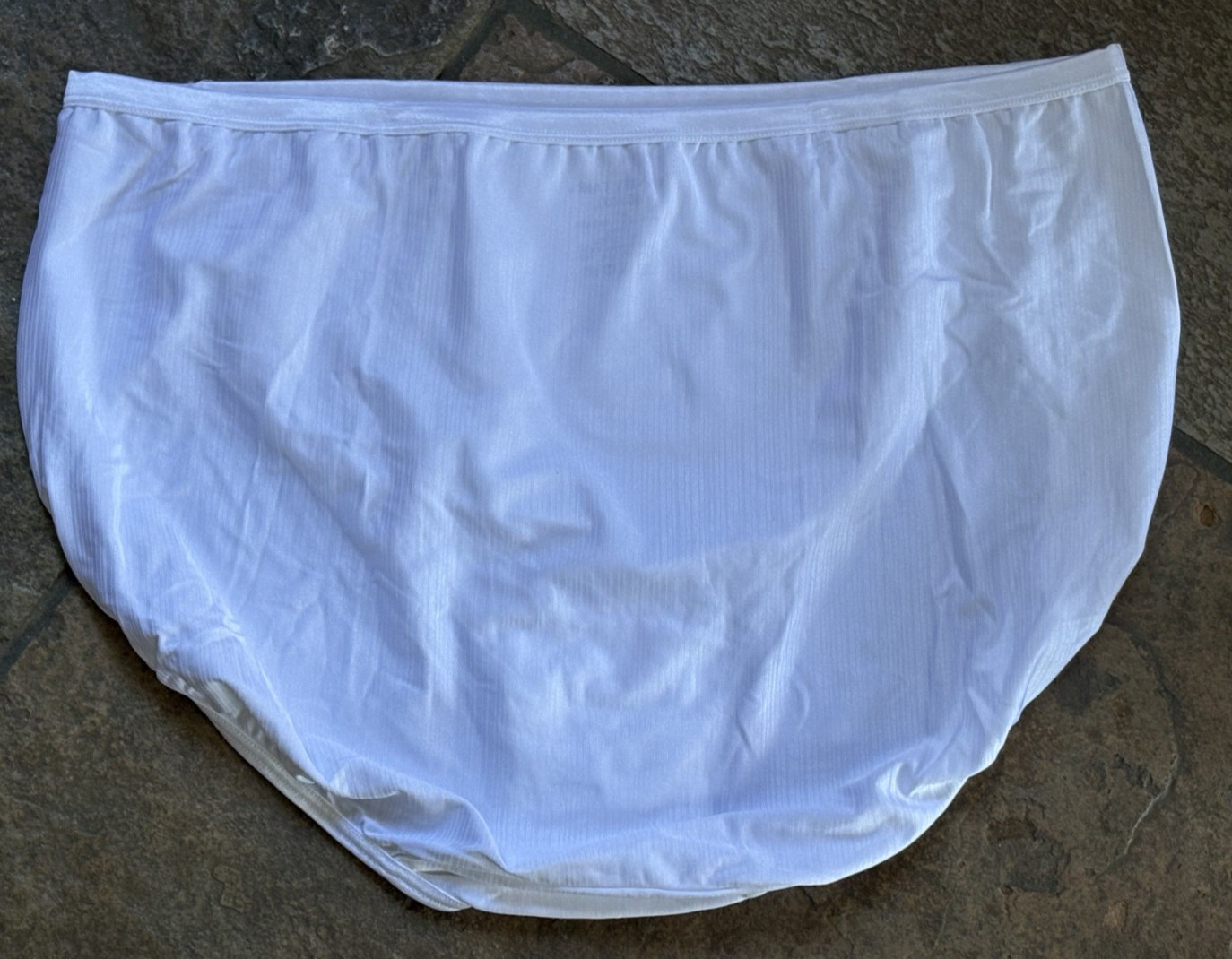 Vanity Fair 10/3XL Snow White Silky RADIANT COLLECTION Hi Cut Panties #13112