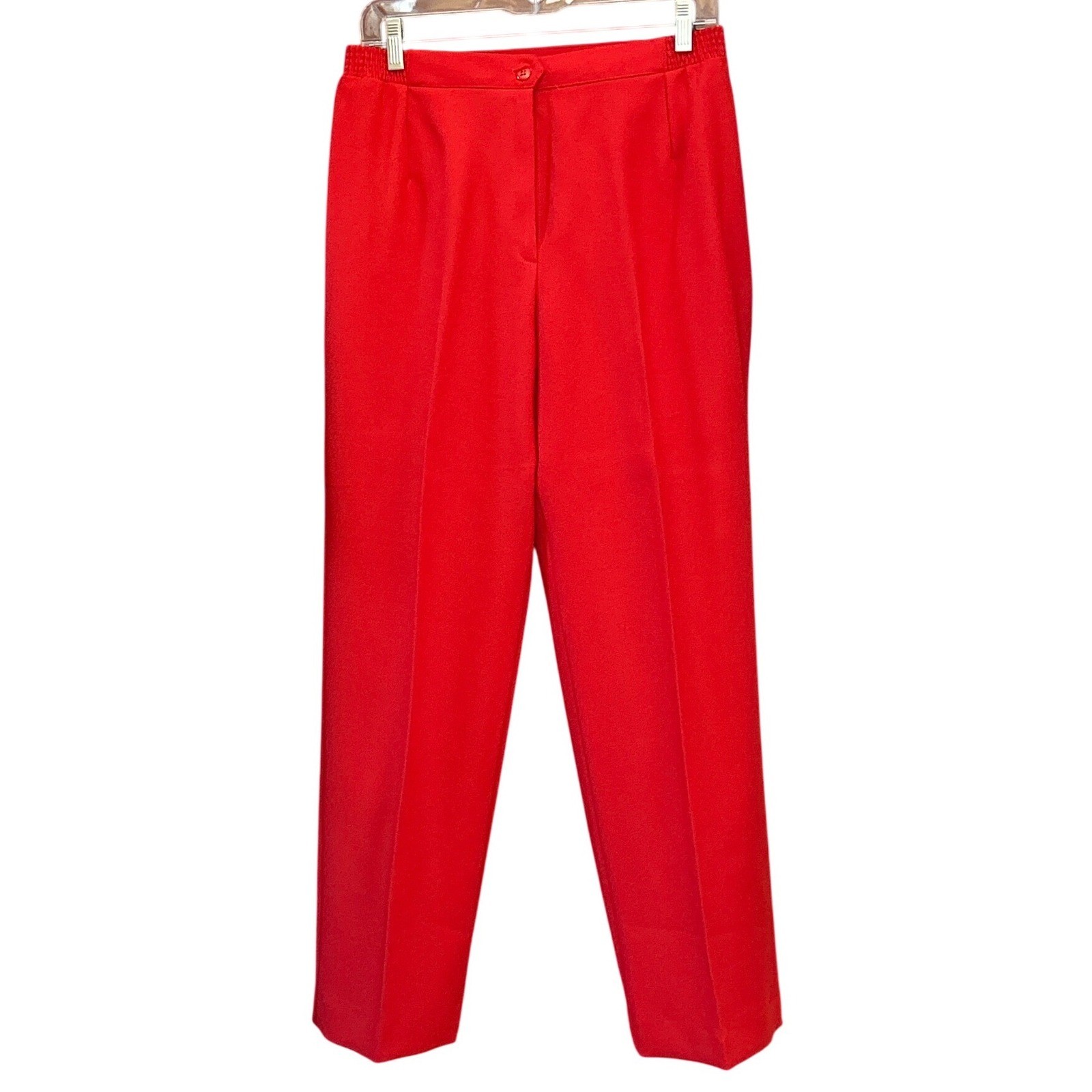 Vintage Haberdashery is Personal Red High Rise Straight Leg Trousers Mens 14 USA
