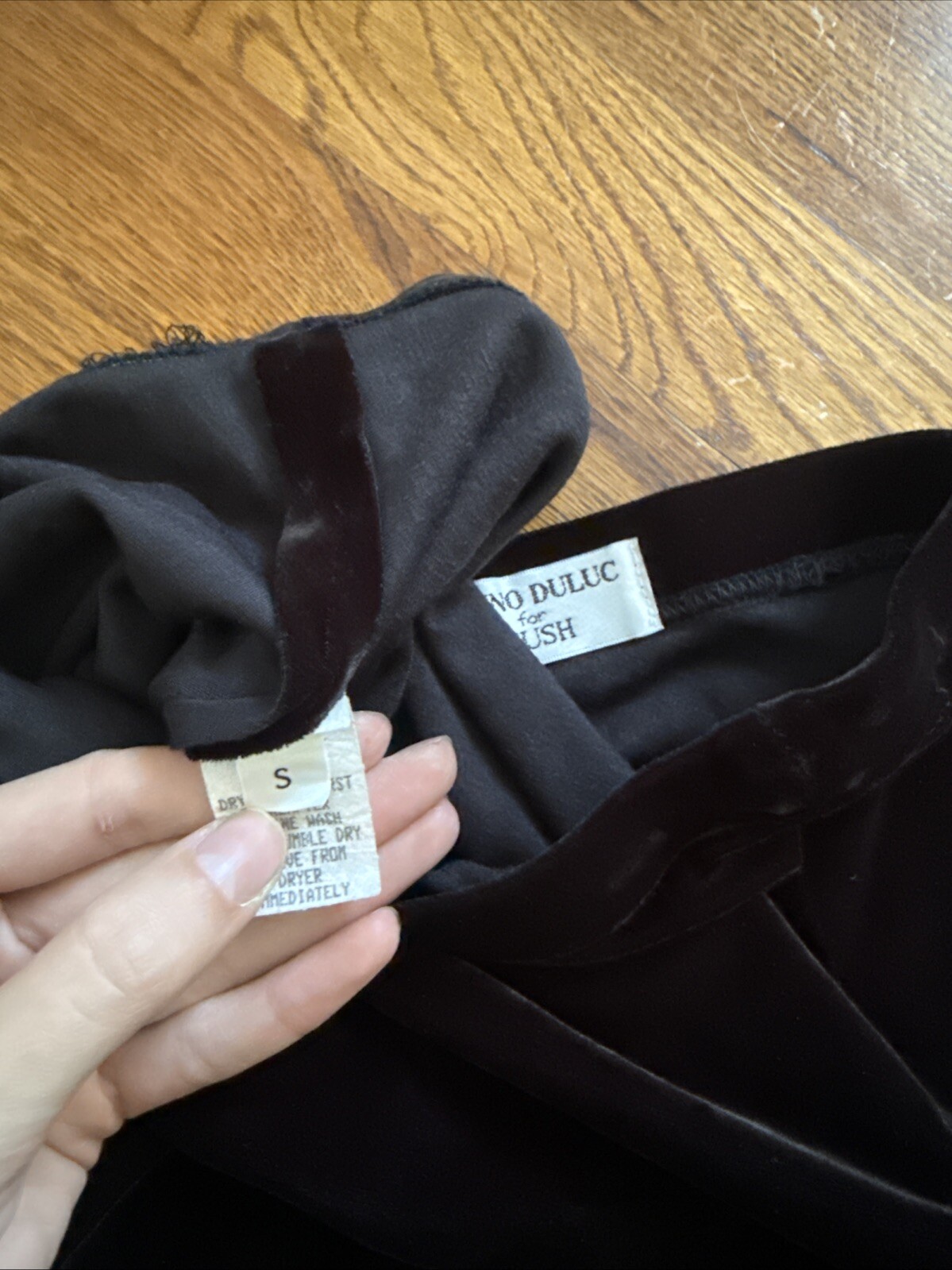 Vintage Bruno Duluc Kush Velvet 2 Pieces Jacket Skirt Velour Stretch Size S