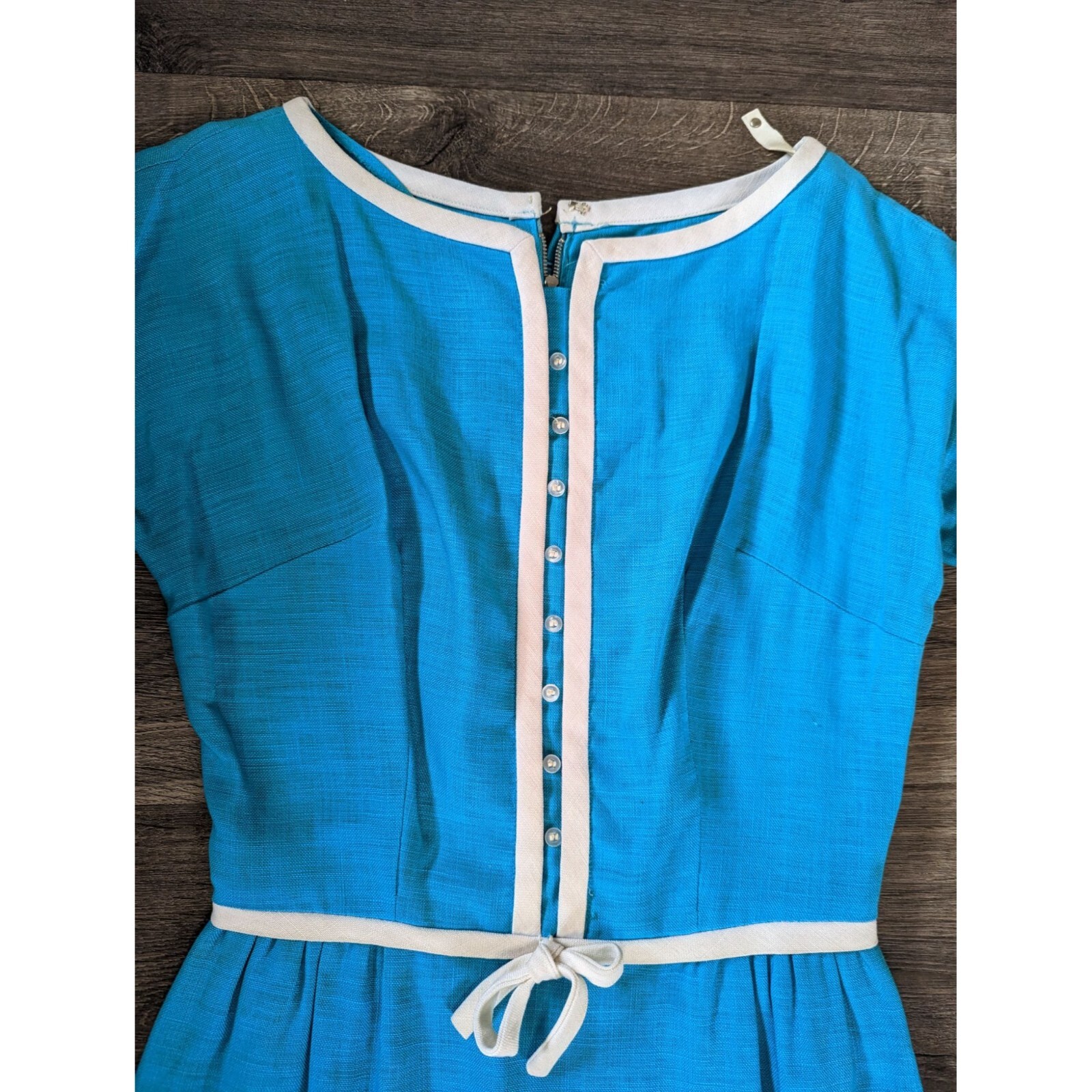 Vintage Helen Whiting 60s Robin’s Egg Blue Pencil Career Dress