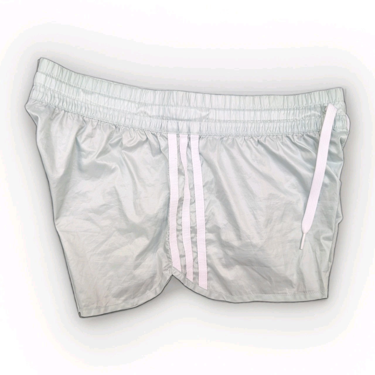 ADIDAS Glanz Shorts Womens 40 Mint Running Casual Swim Trunks Vintage Sports Retro Gym