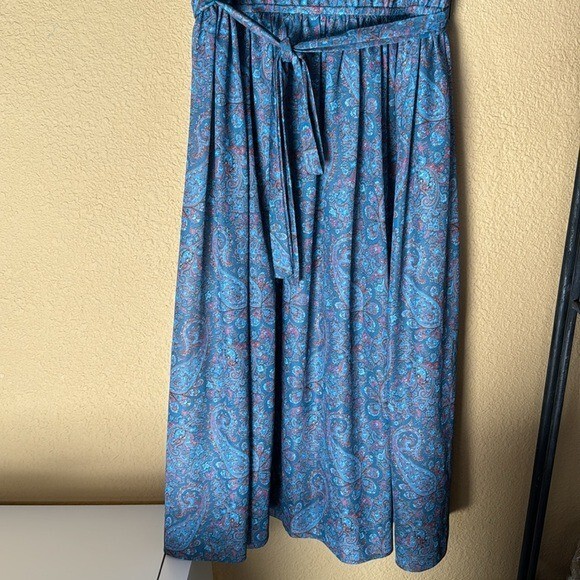 Vintage 70s JSE of California Sleeveless Belted Dress Tag Size 12