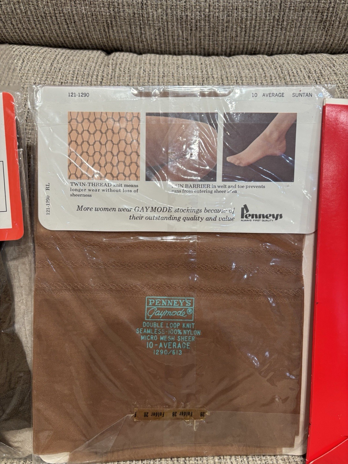 Mixed Brands Vintage Women’s Hosiery Lot Charles Jourdan Penneys Size 10 Brown
