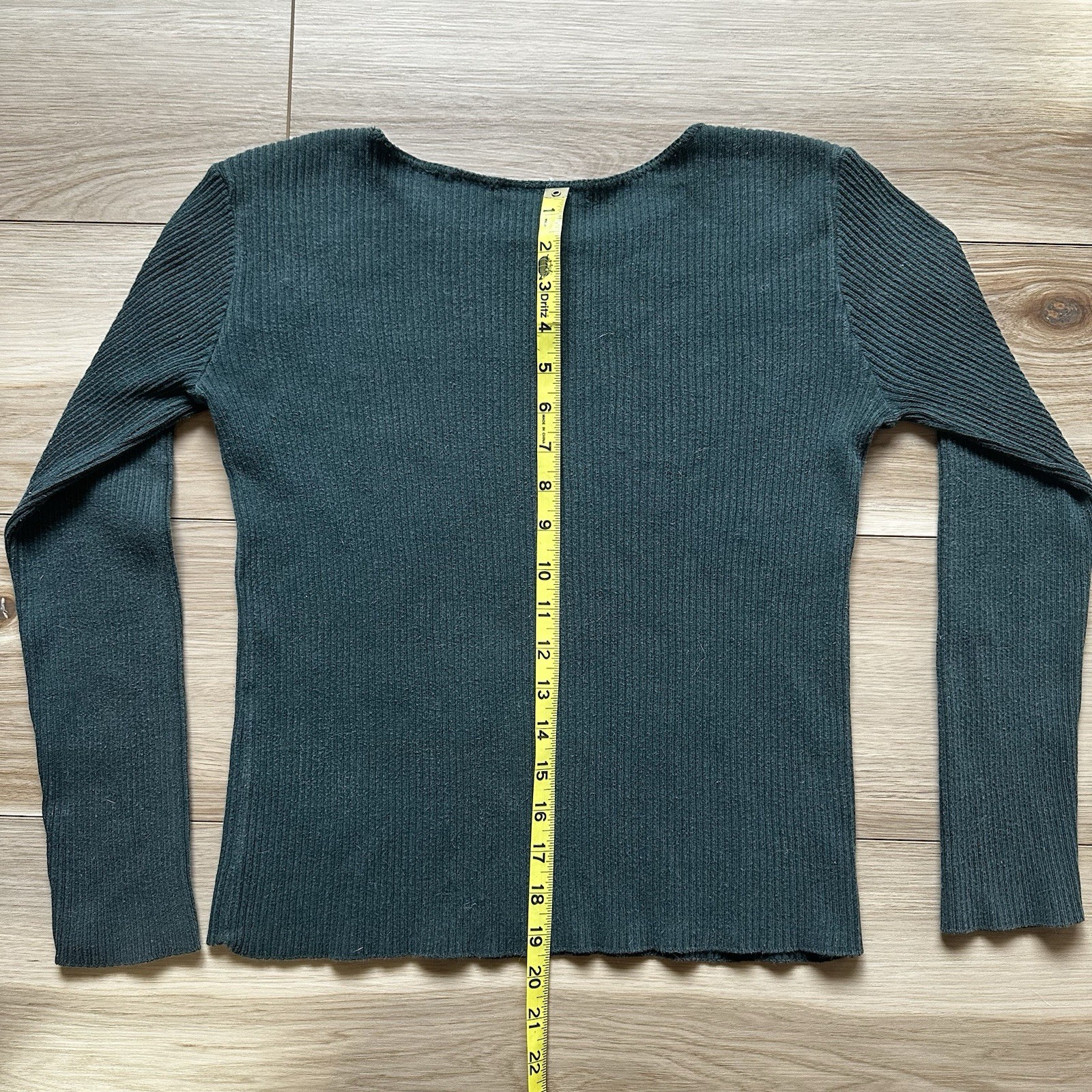 Nuovo County Seat Shirt Womens Medium Green Long Sleeve Vintage Top