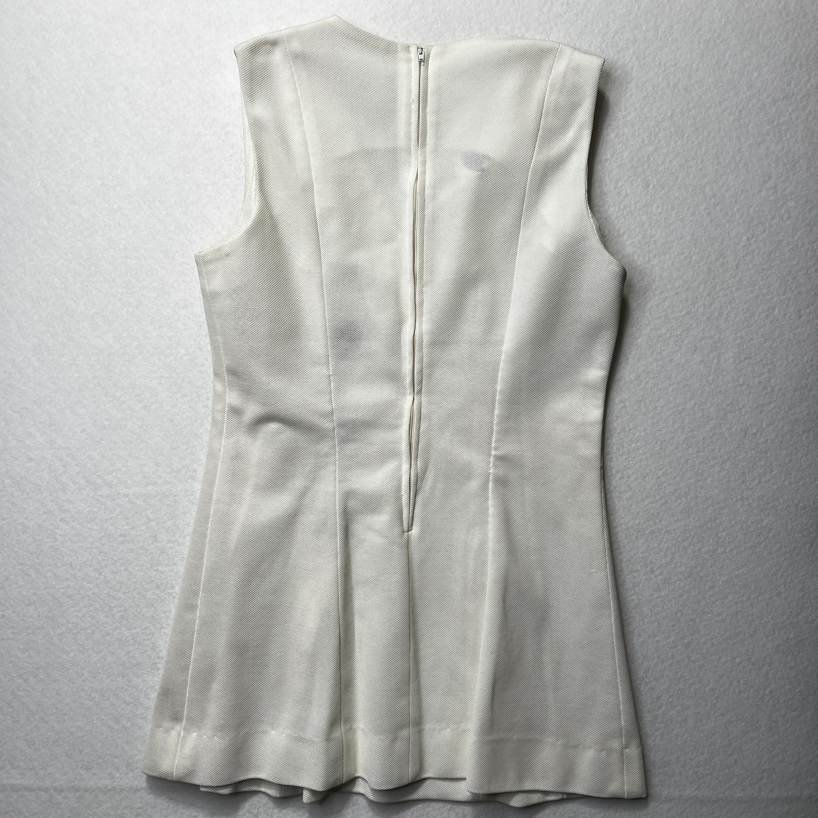 Vintage The All Whites Tennis Dress Canada Patch Sleeveless Pleated White 90s XS