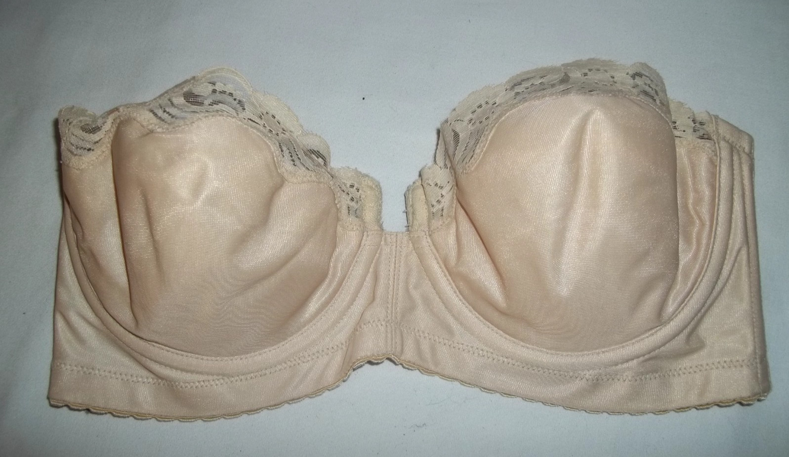Vtg Gelmart Strapless Nude U/W Bra 36C 1970/80s #3032 Sissy Rockabilly Glam