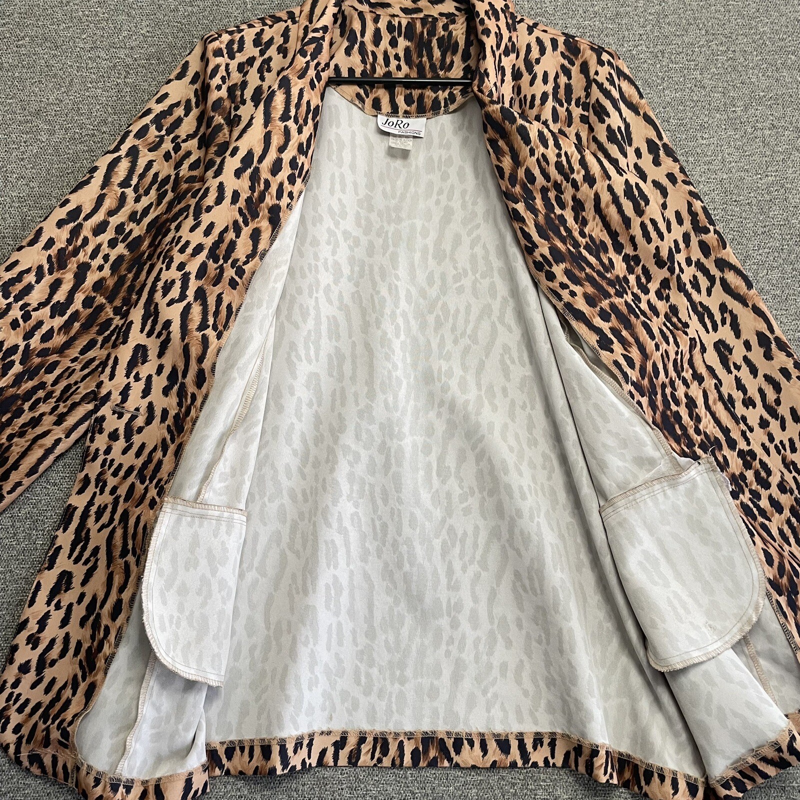 Vintage JoRo Fashions Animal Print Blazer Size 1X Women’s 3/4 Sleeve Leopard
