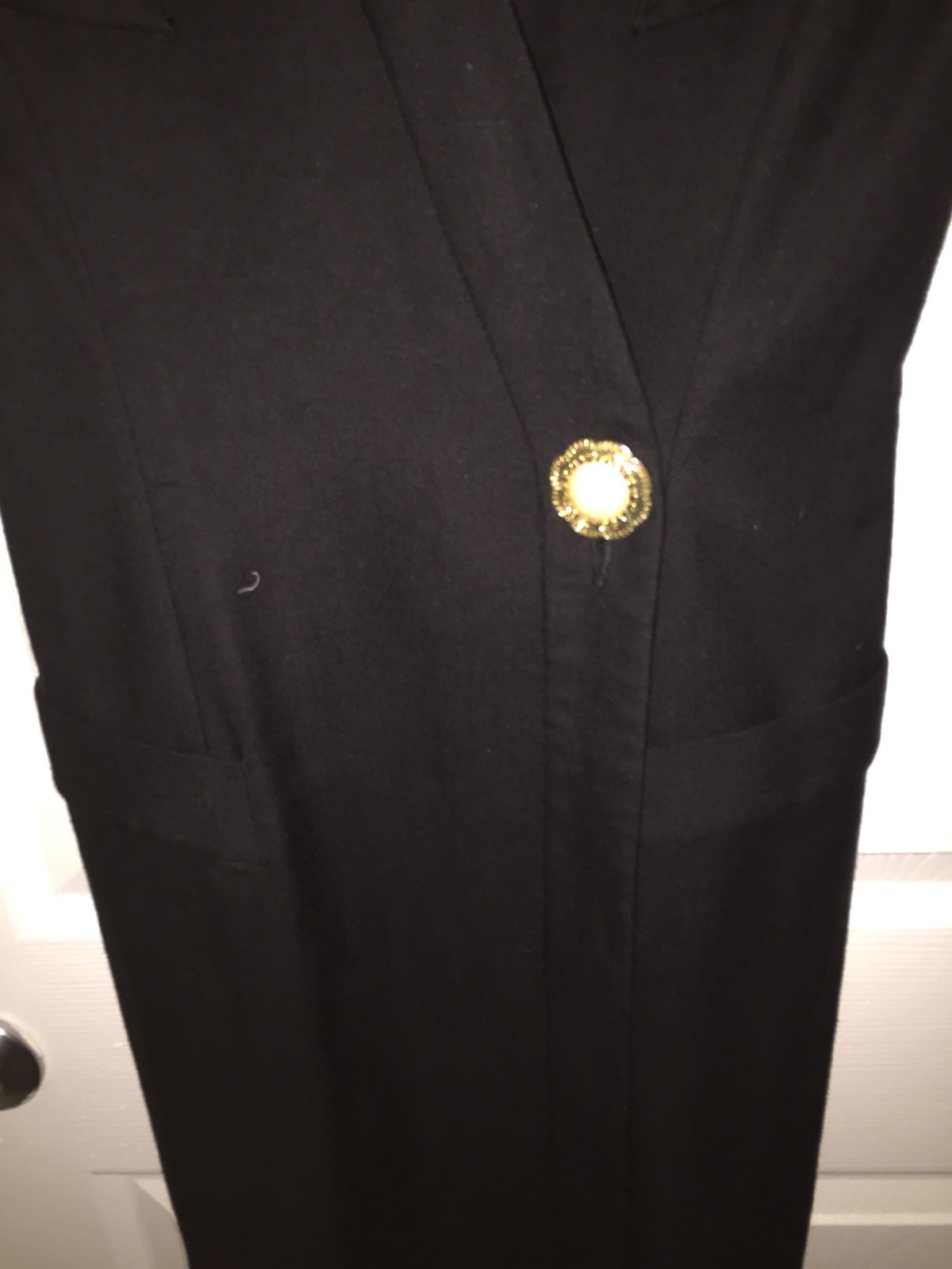 Talbots Constance Saunders Black Vintage Dress