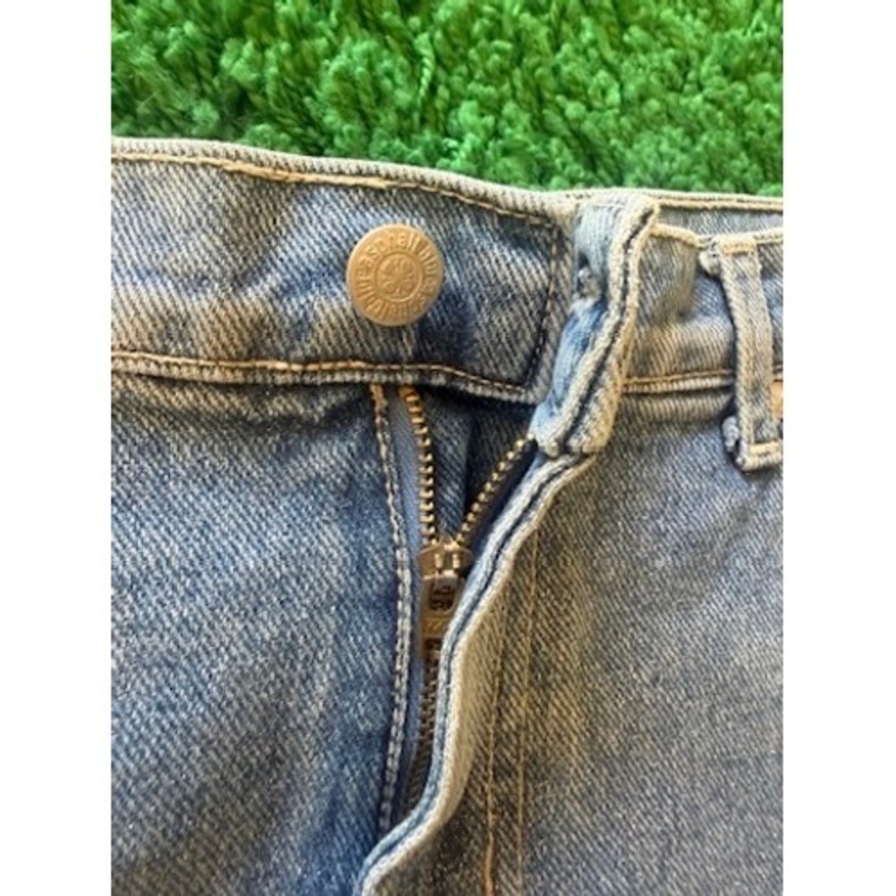 Blue Asphalt Womens Low Rise Denim Shorts Medium Wash Blue Size 5 90s Y2K Style