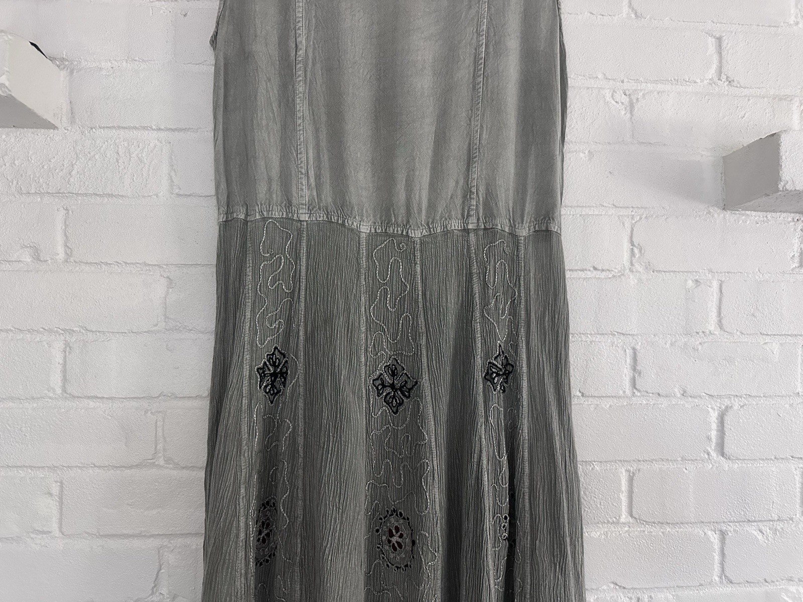 MPH Women’s S Dress Patchwork Hippie Maxi Cottagecore Earth Festival Boho 1990s