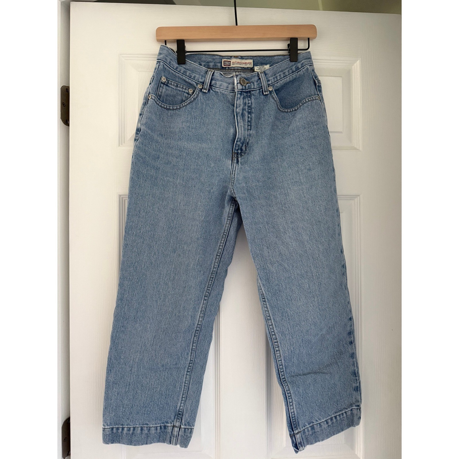 Vintage 90s Faded Glory Womens Denim Capri Pants Retro Quality Cleangirl