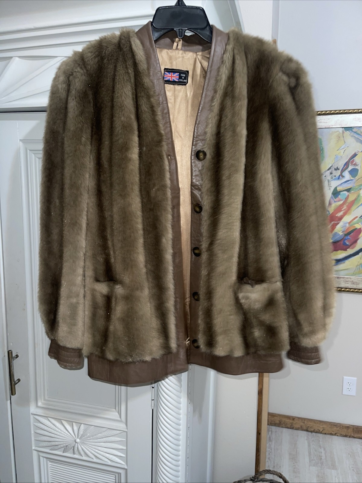 Vintage Adolph Schuman For Lilli Ann Faux Fur Leather Jacket –