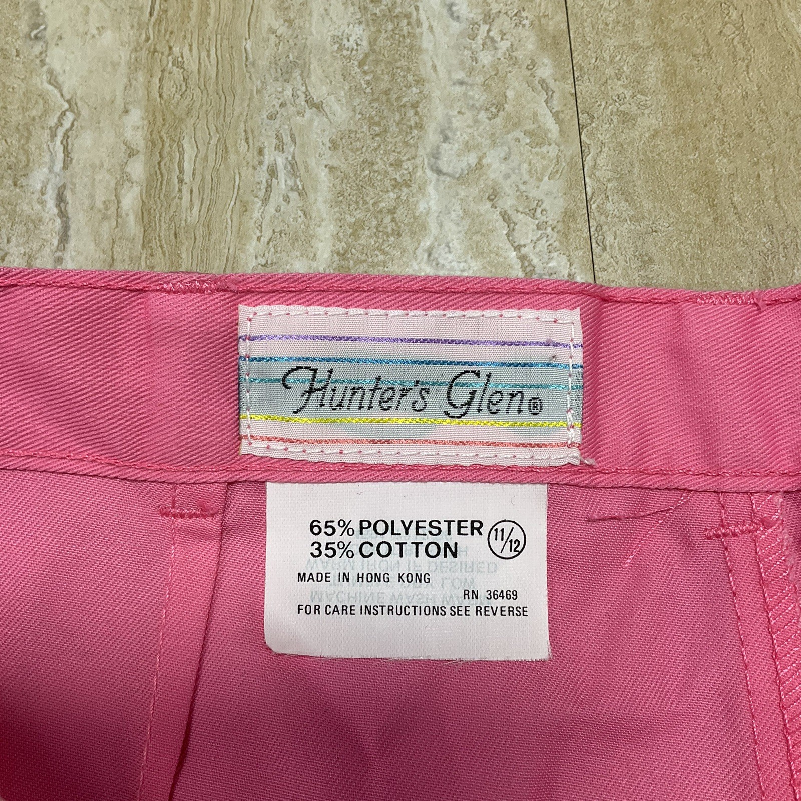 Vintage Hunters Glen Size 11/12 Pink High Waist Pleated Shorts 80s