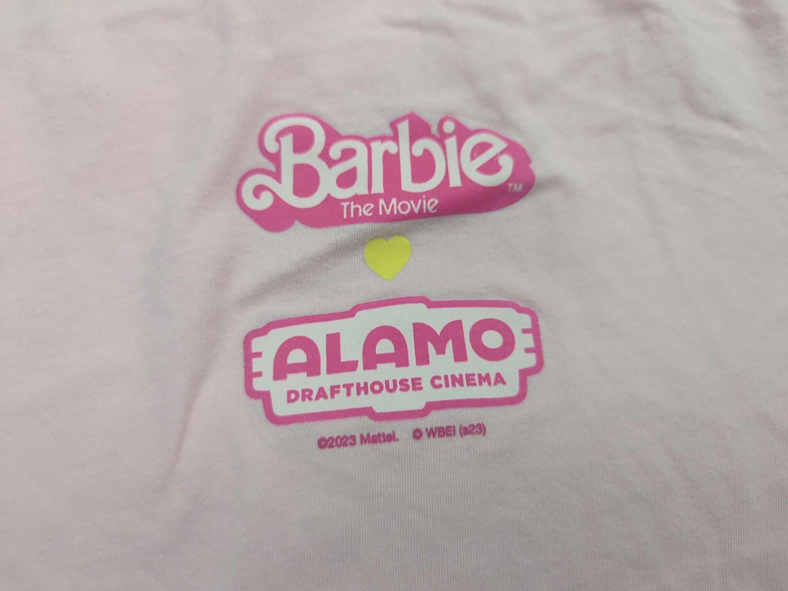 Barbie The Movie x Alamo Drafthouse Pink T-Shirt Women’s 2XL Bella+Canvas 2023